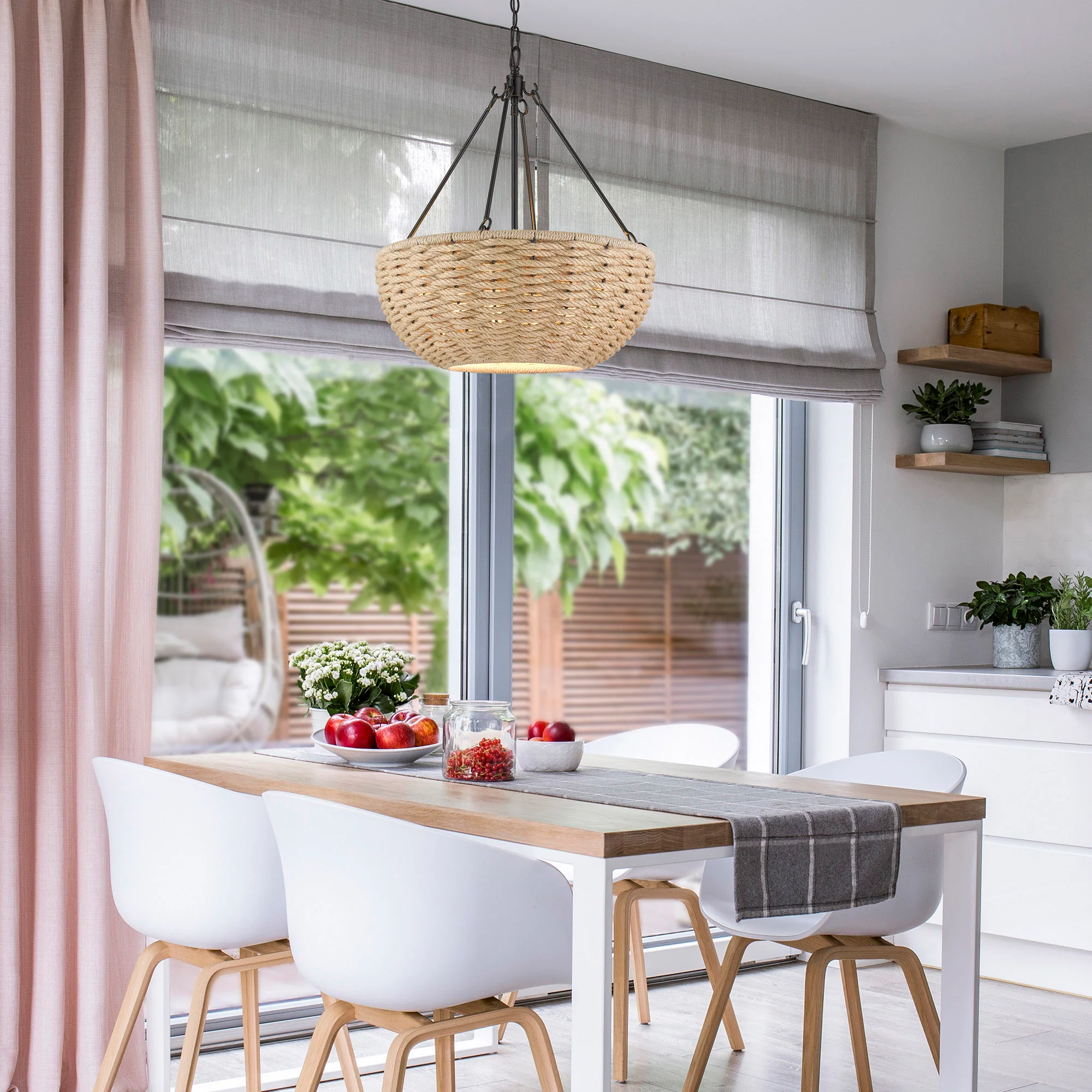 Hathaway 4-light Pendant in Matte Black - Image 6