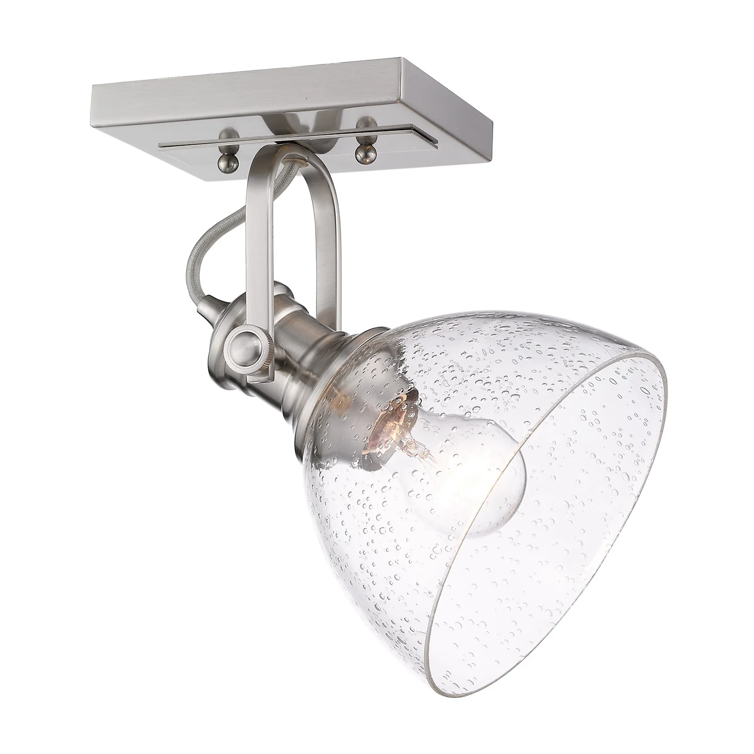 Hines 1-light Semi-Flush Mount in Pewter