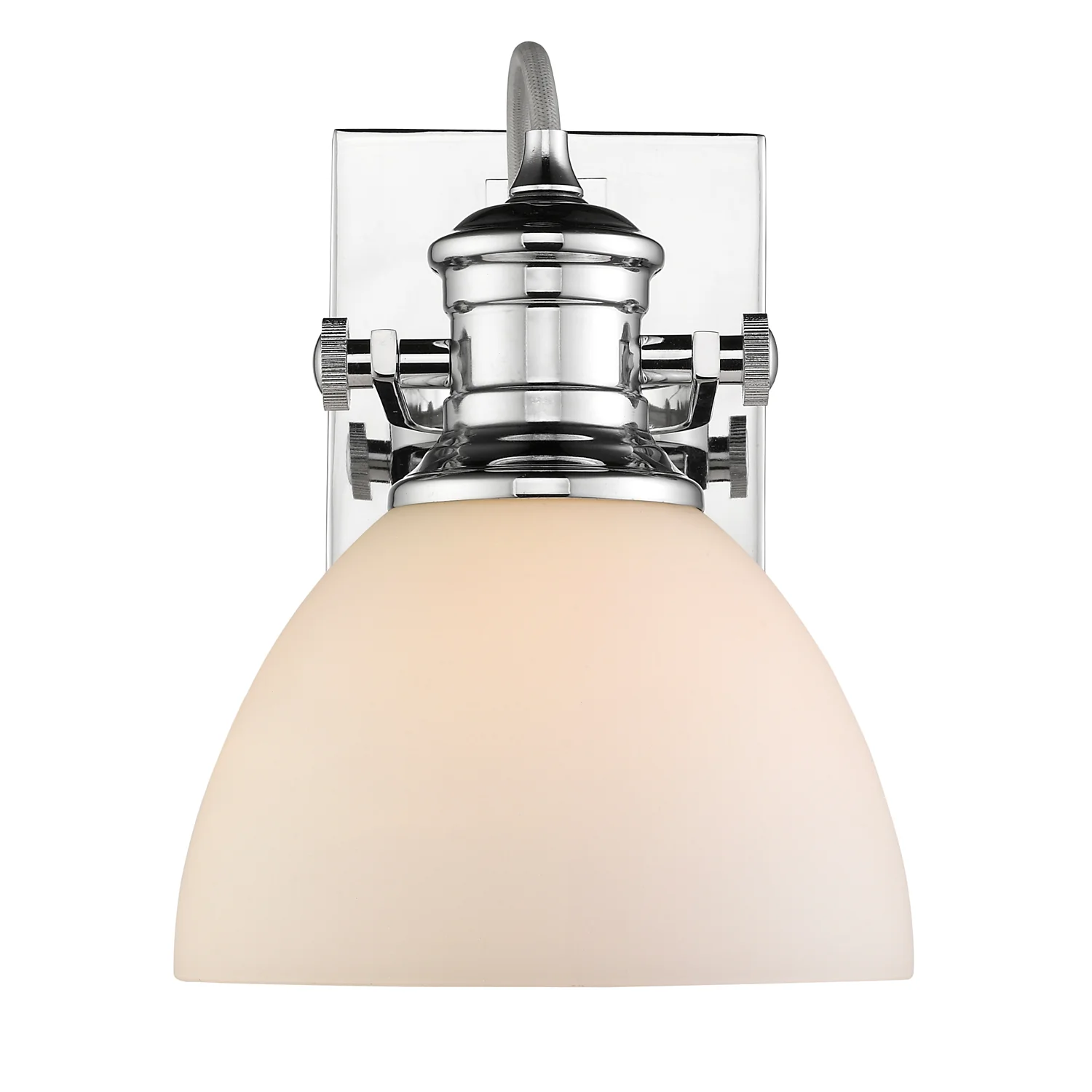 Hines 1-light Vanity in Chrome and Opal Glass - Image 3