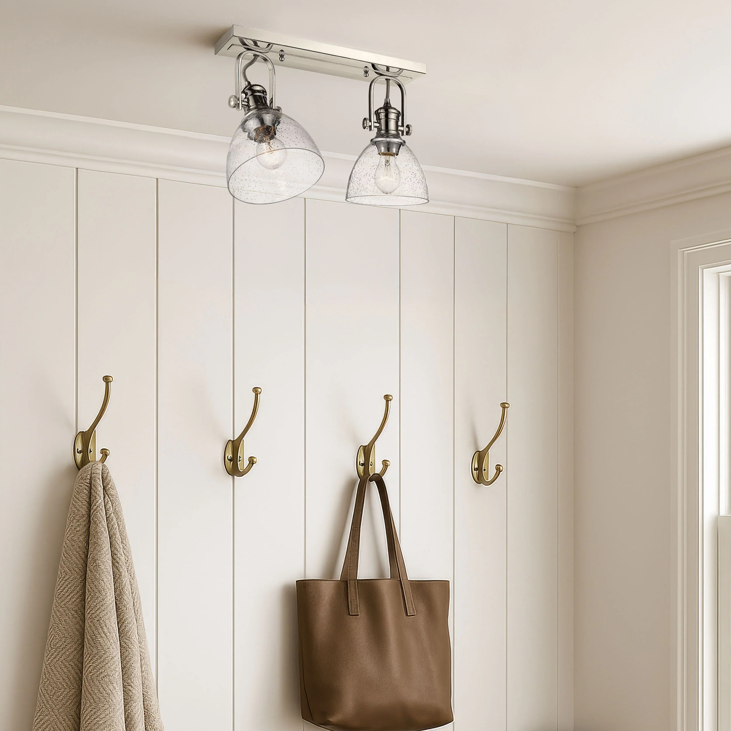 Hines 2-light Semi-Flush Mount in Chrome - Image 2