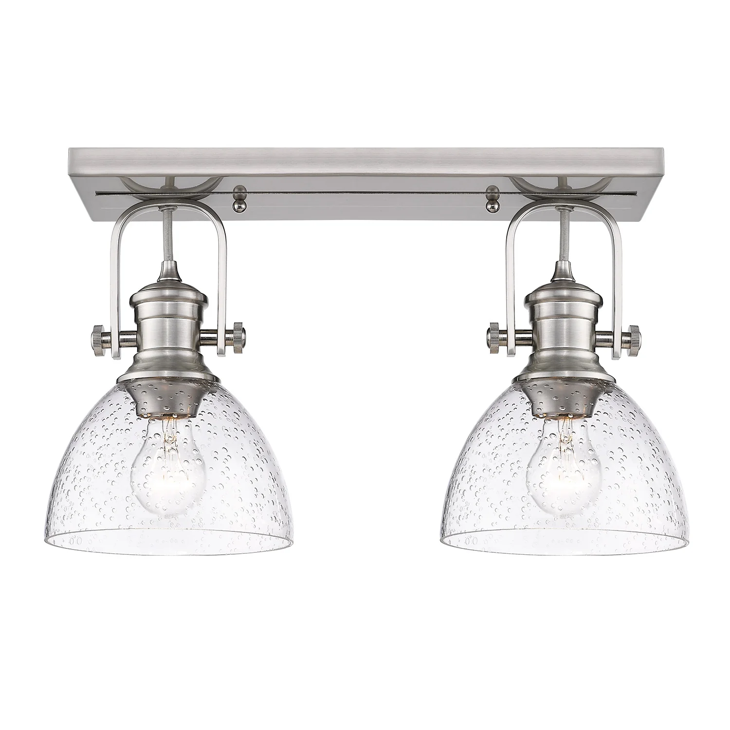 Hines 2-light Semi-Flush Mount in Pewter - Image 3
