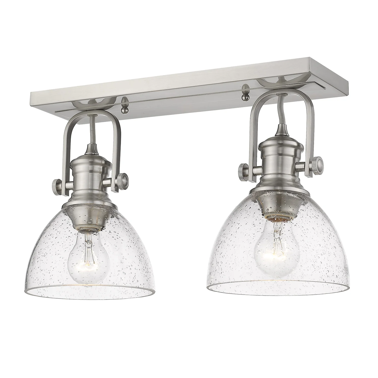 Hines 2-light Semi-Flush Mount in Pewter - Image 4