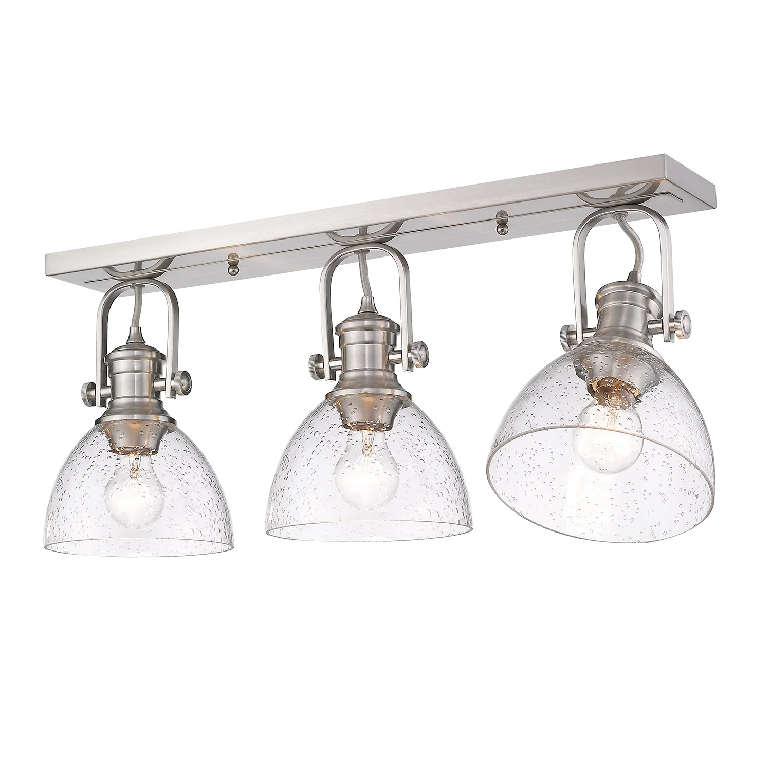 Hines 3-light Semi-Flush Mount in Pewter