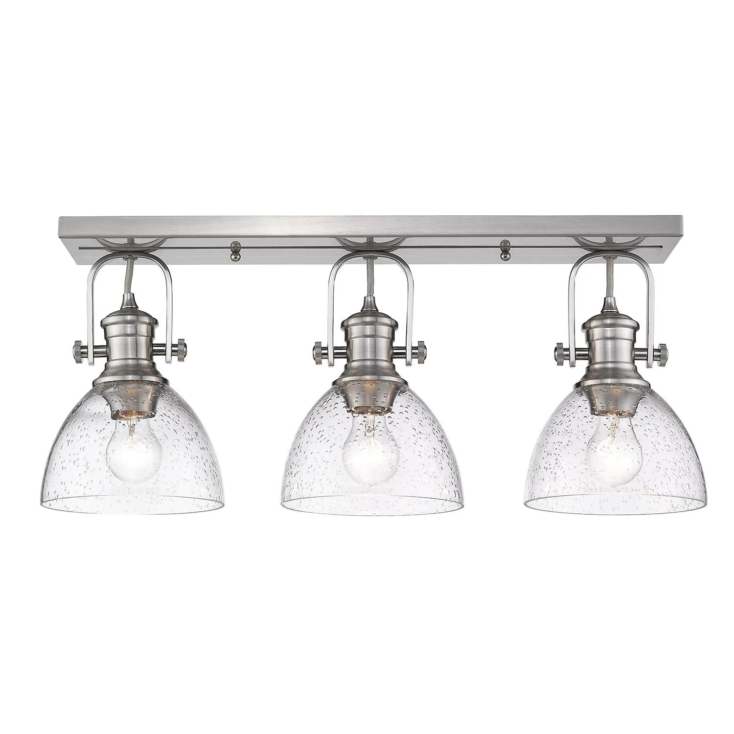 Hines 3-light Semi-Flush Mount in Pewter - Image 2