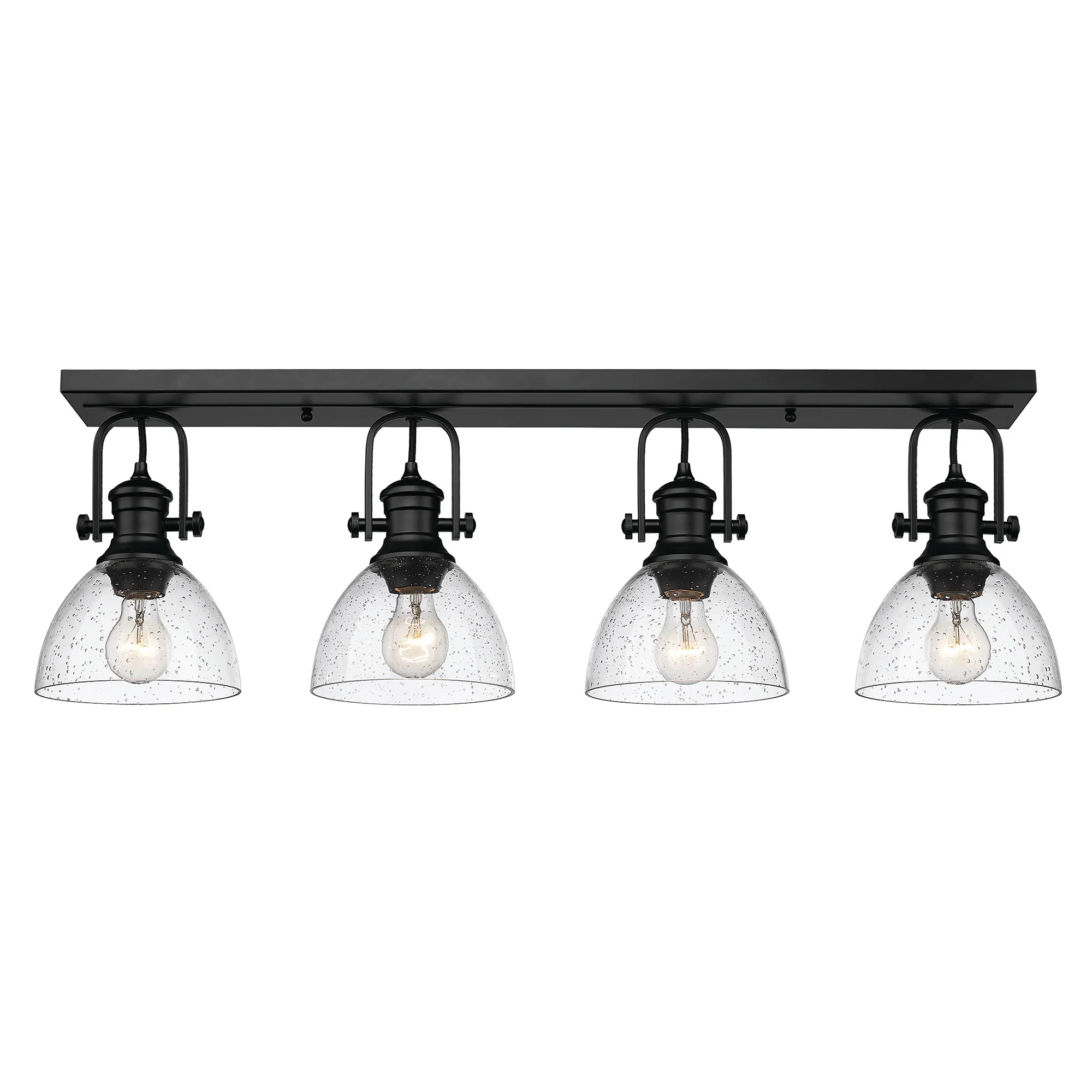 Hines 4-light Semi-Flush Mount in Matte Black - Image 3