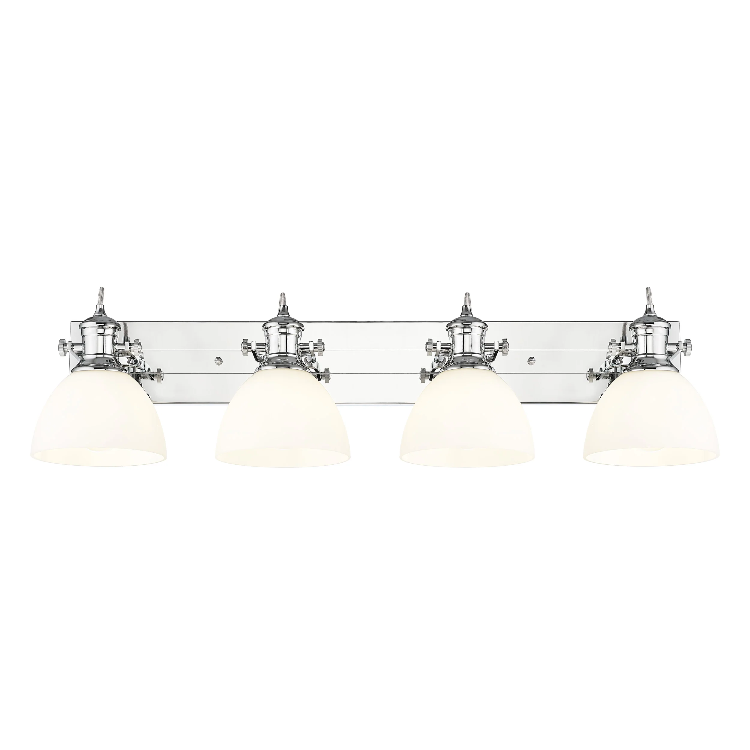 Hines 4-light Vanity in Chrome and Opal Glass - Image 2