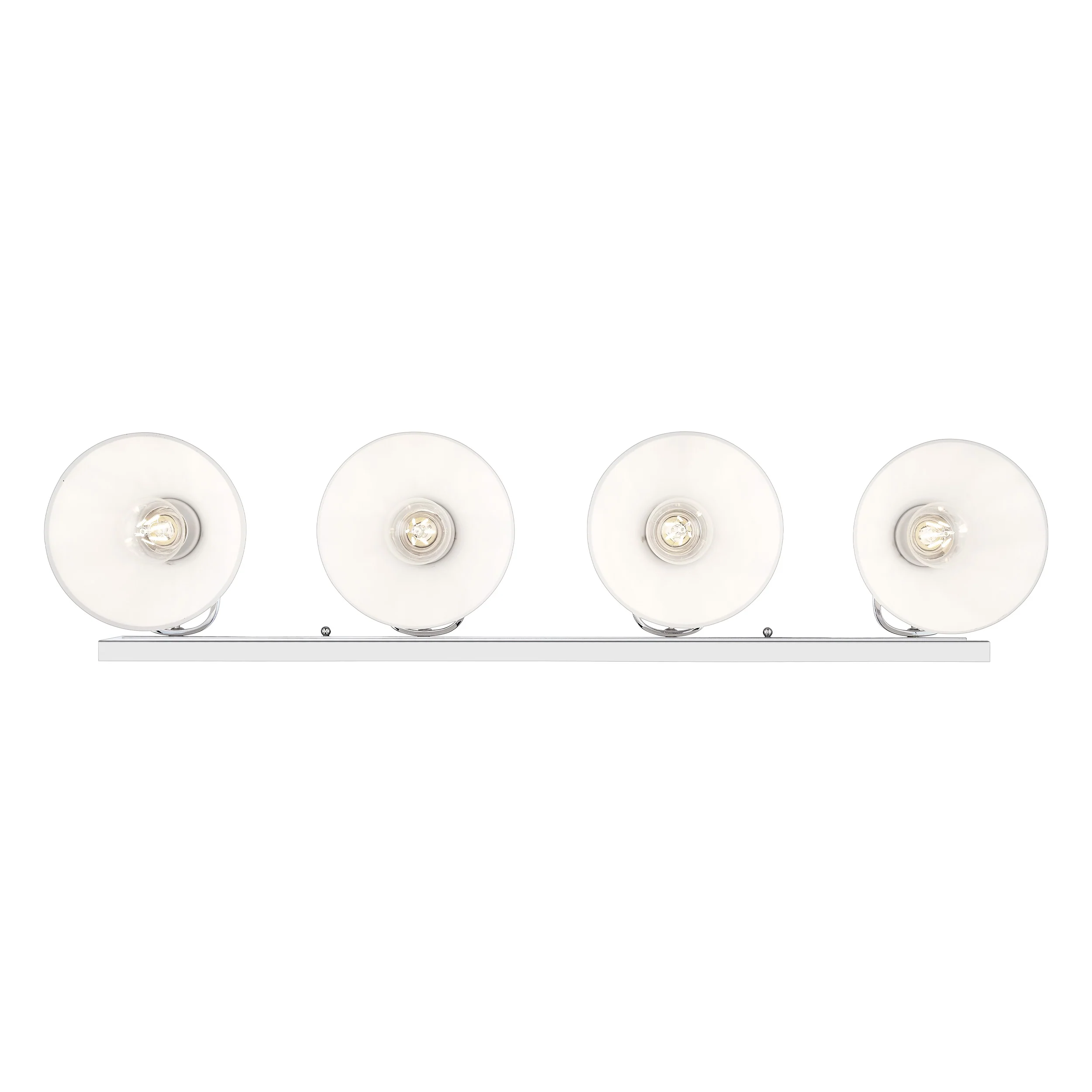 Hines 4-light Vanity in Chrome and Opal Glass - Image 4