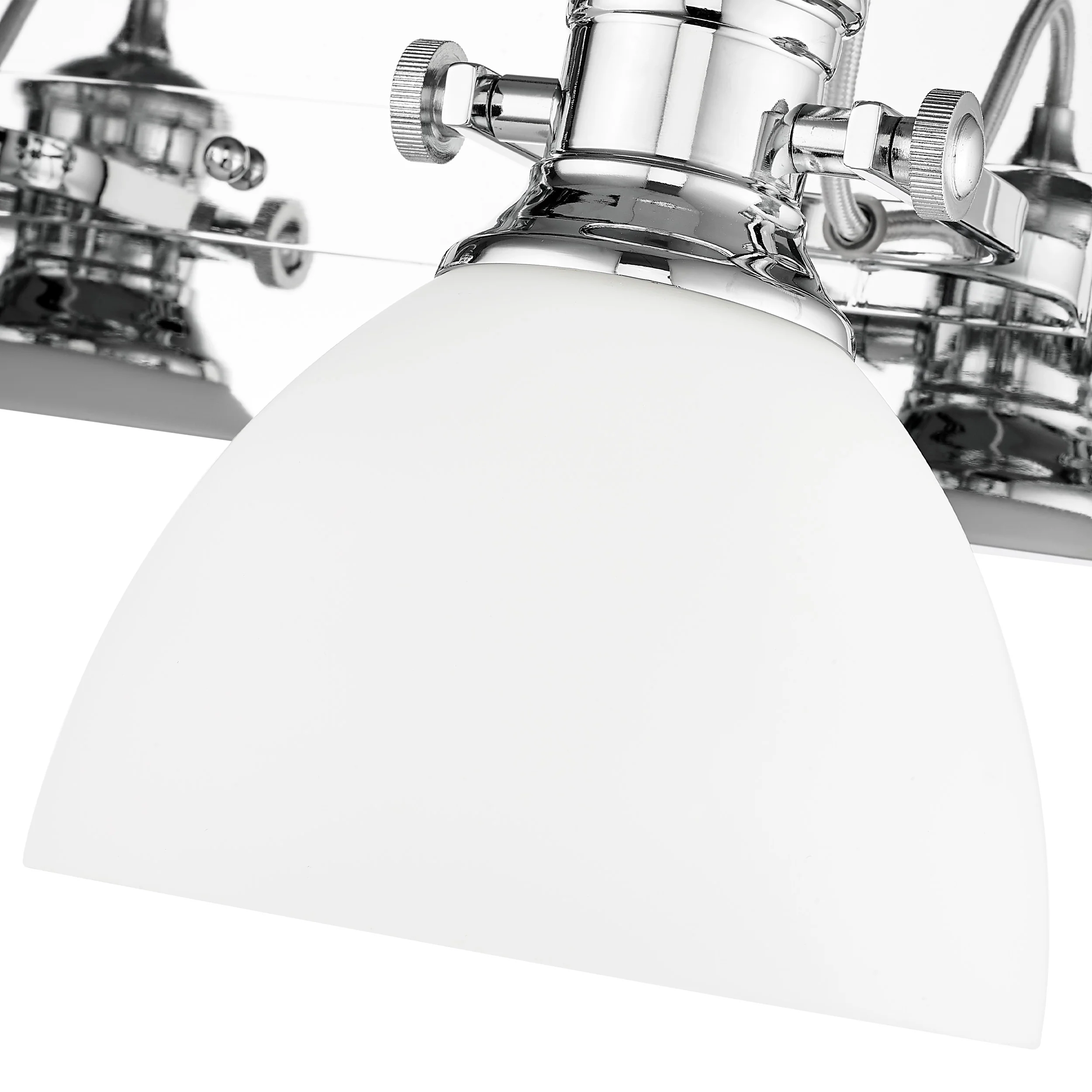 Hines 4-light Vanity in Chrome and Opal Glass - Image 5