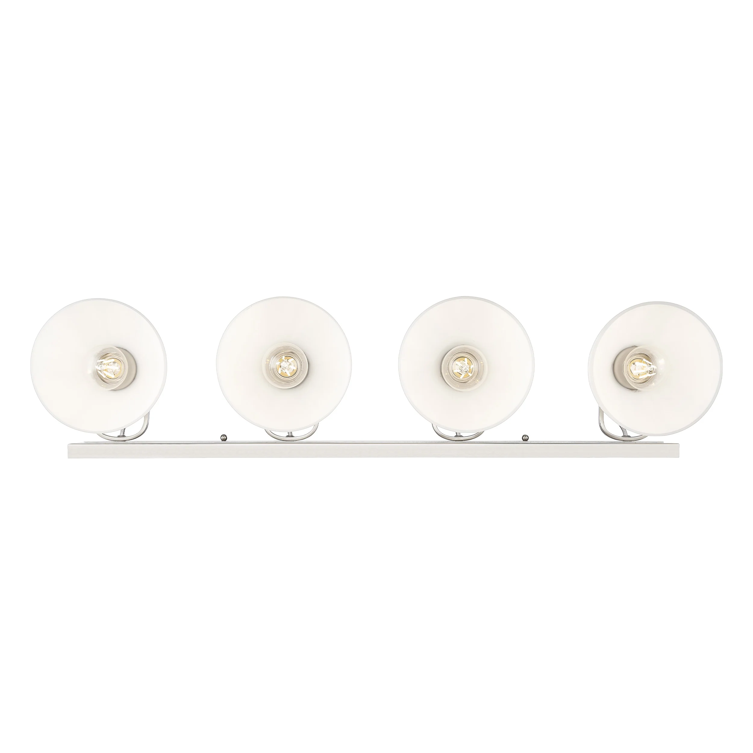 Hines 4-light Vanity in Pewter and Opal Glass - Image 4