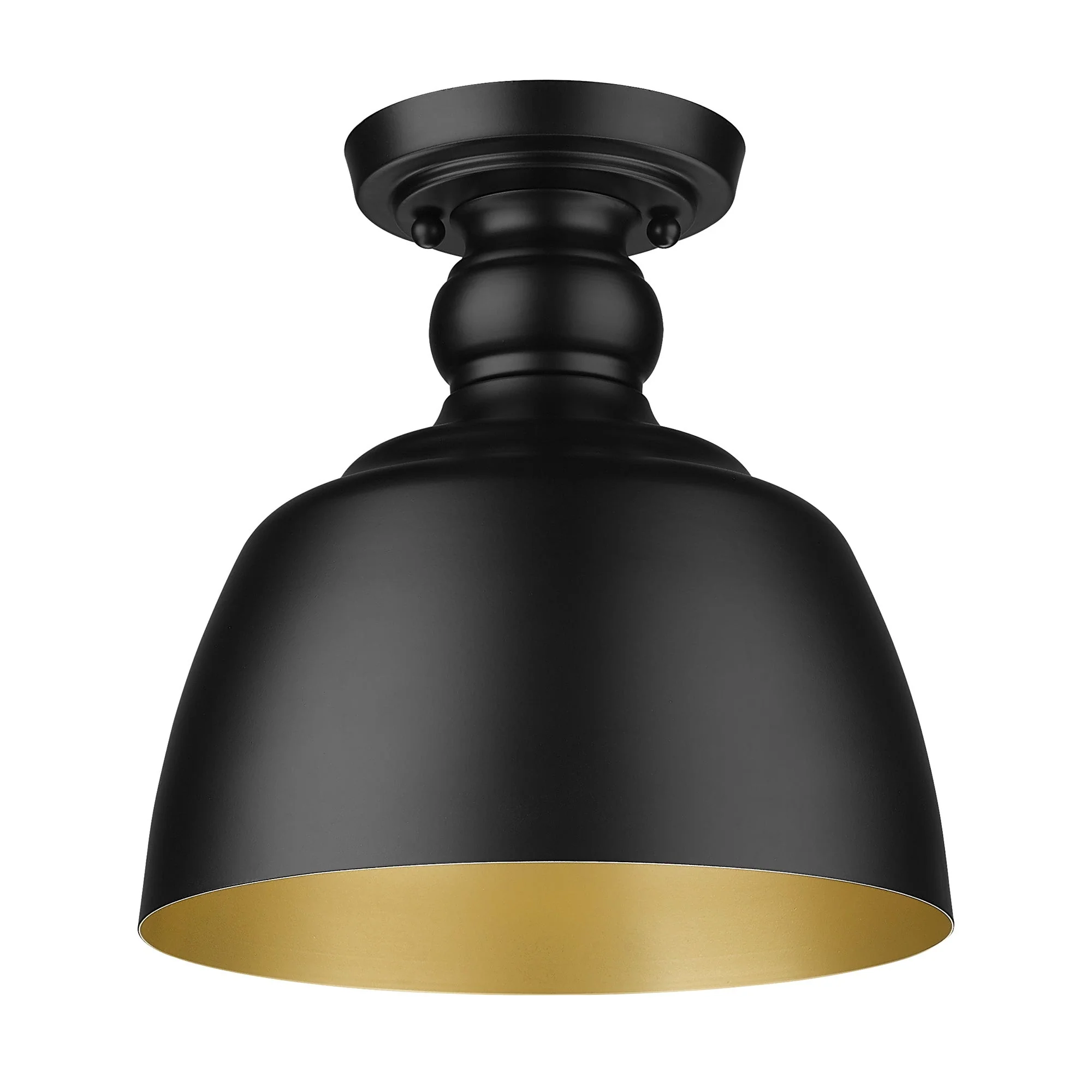 Holmes 1-light Flush Mount in Matte Black - Image 2