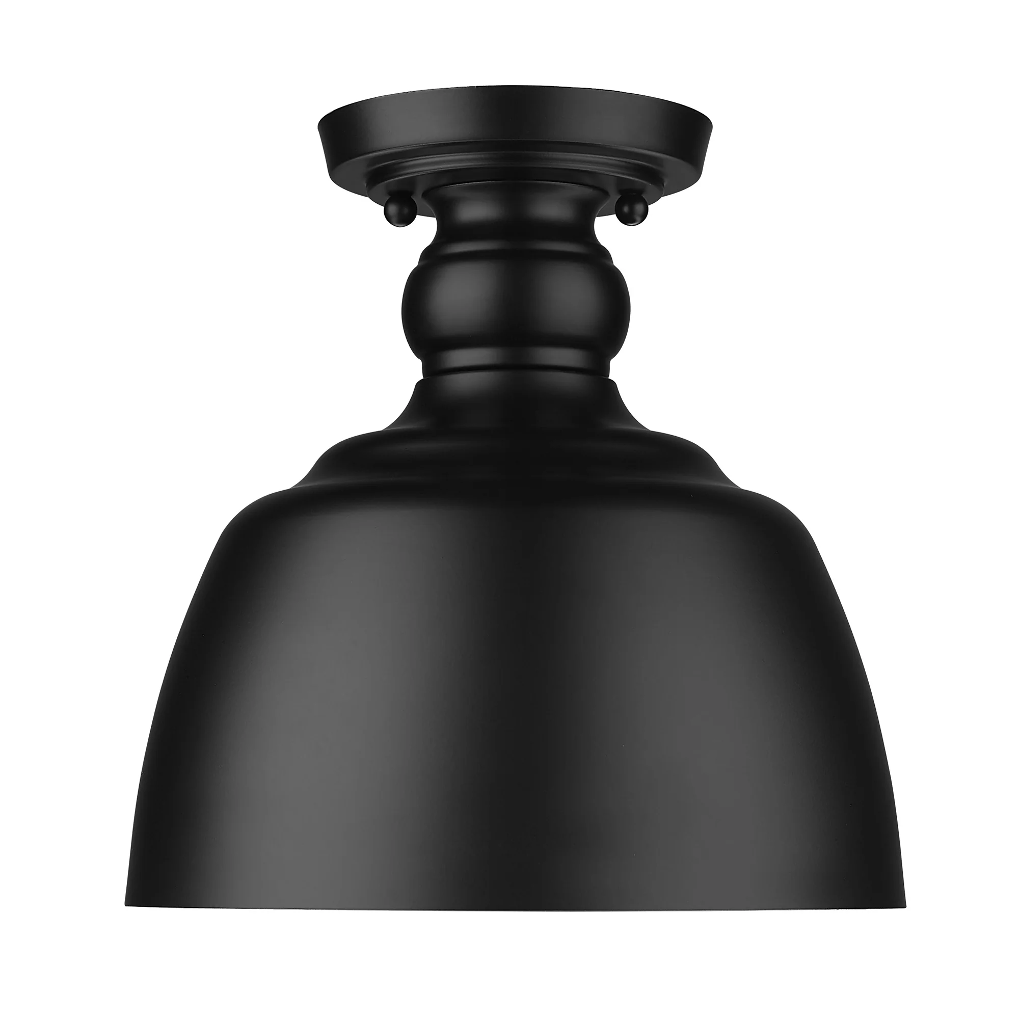 Holmes 1-light Flush Mount in Matte Black - Image 3