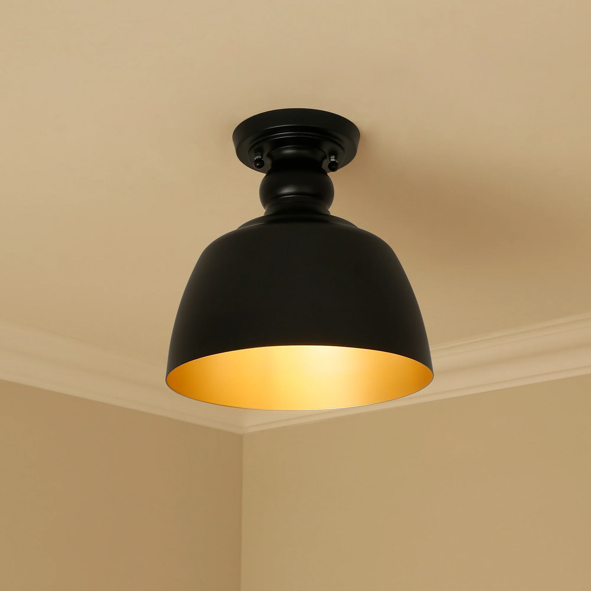 Holmes 1-light Flush Mount in Matte Black - Image 5