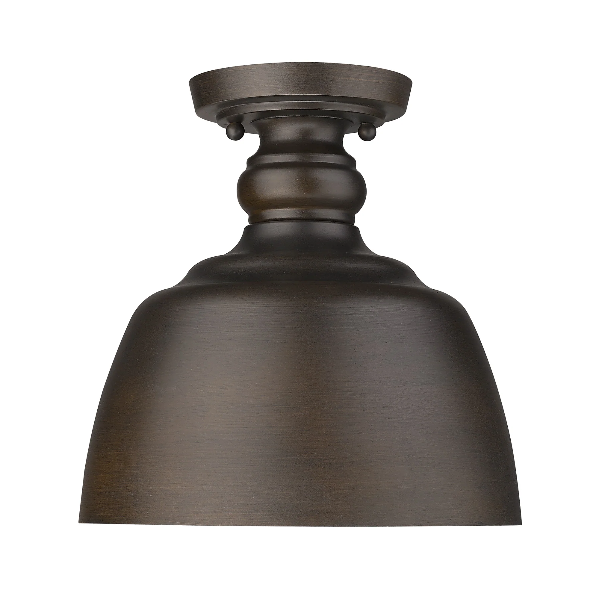 Holmes 1-light Flush Mount in Rubbed Bronze - Image 2