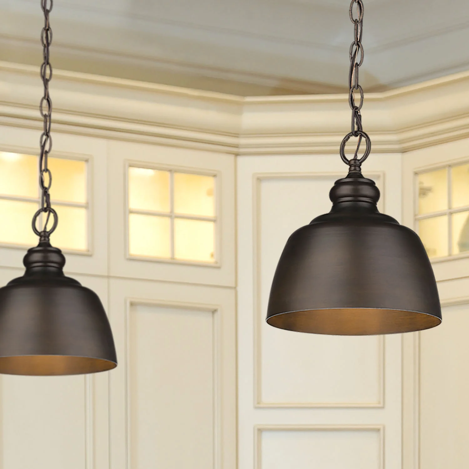 Holmes 1-light Pendant in Rubbed Bronze - Image 6