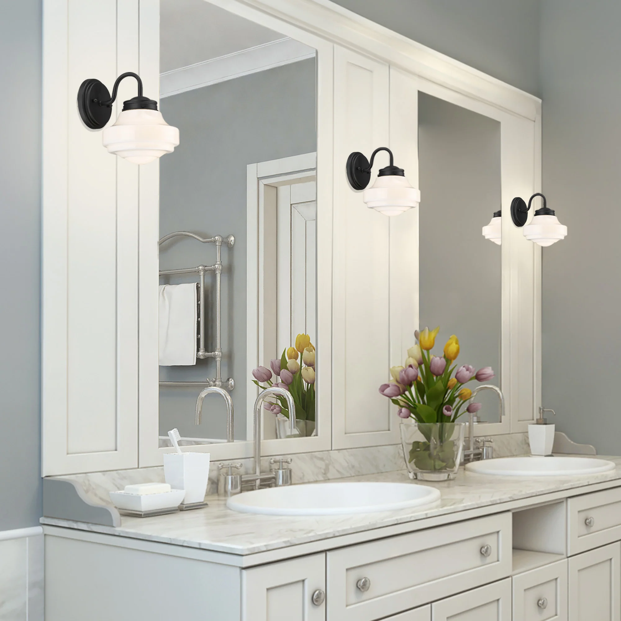 Ingalls 1-light Wall Sconce in Matte Black - Image 4