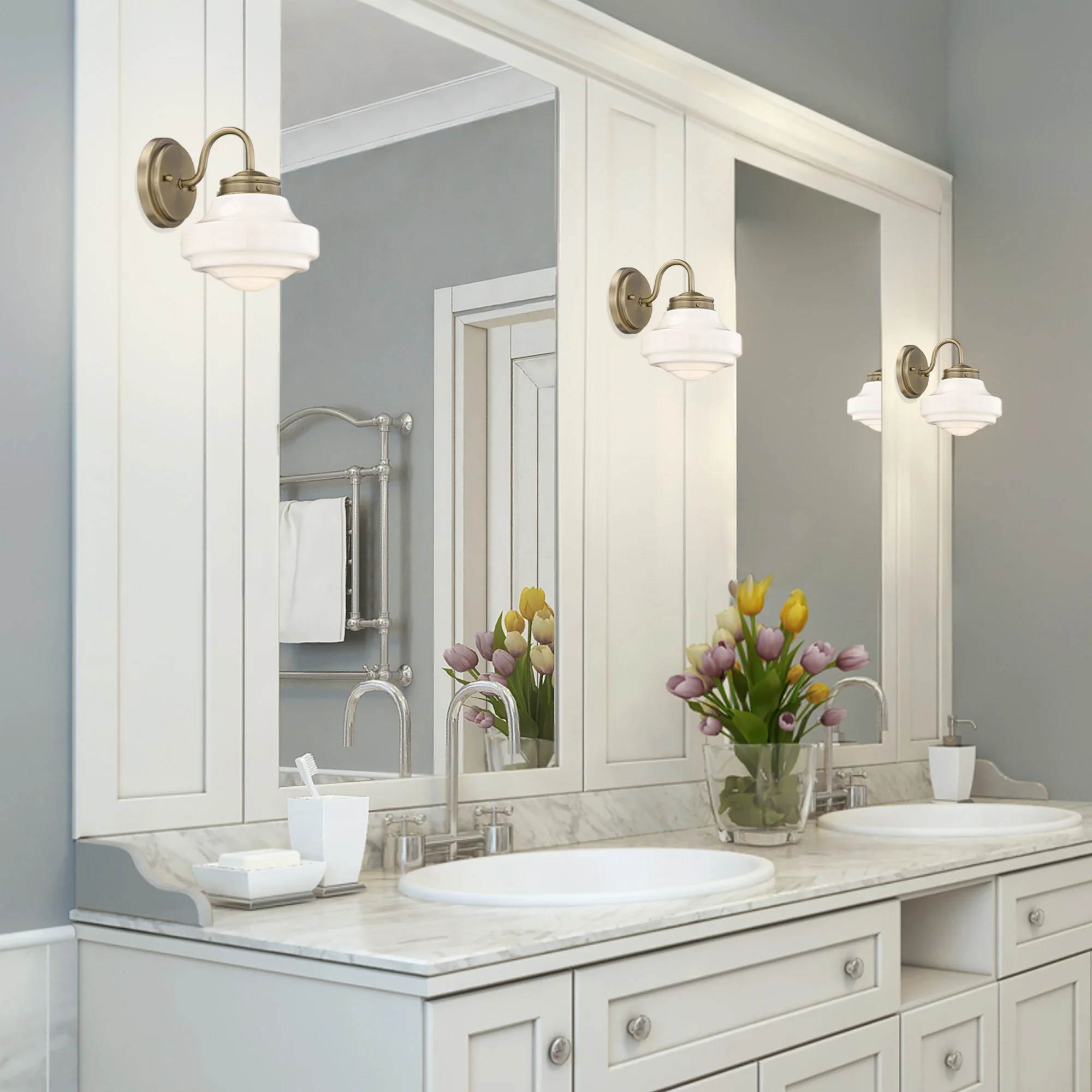Ingalls 1-light Wall Sconce in Modern Brass - Image 4