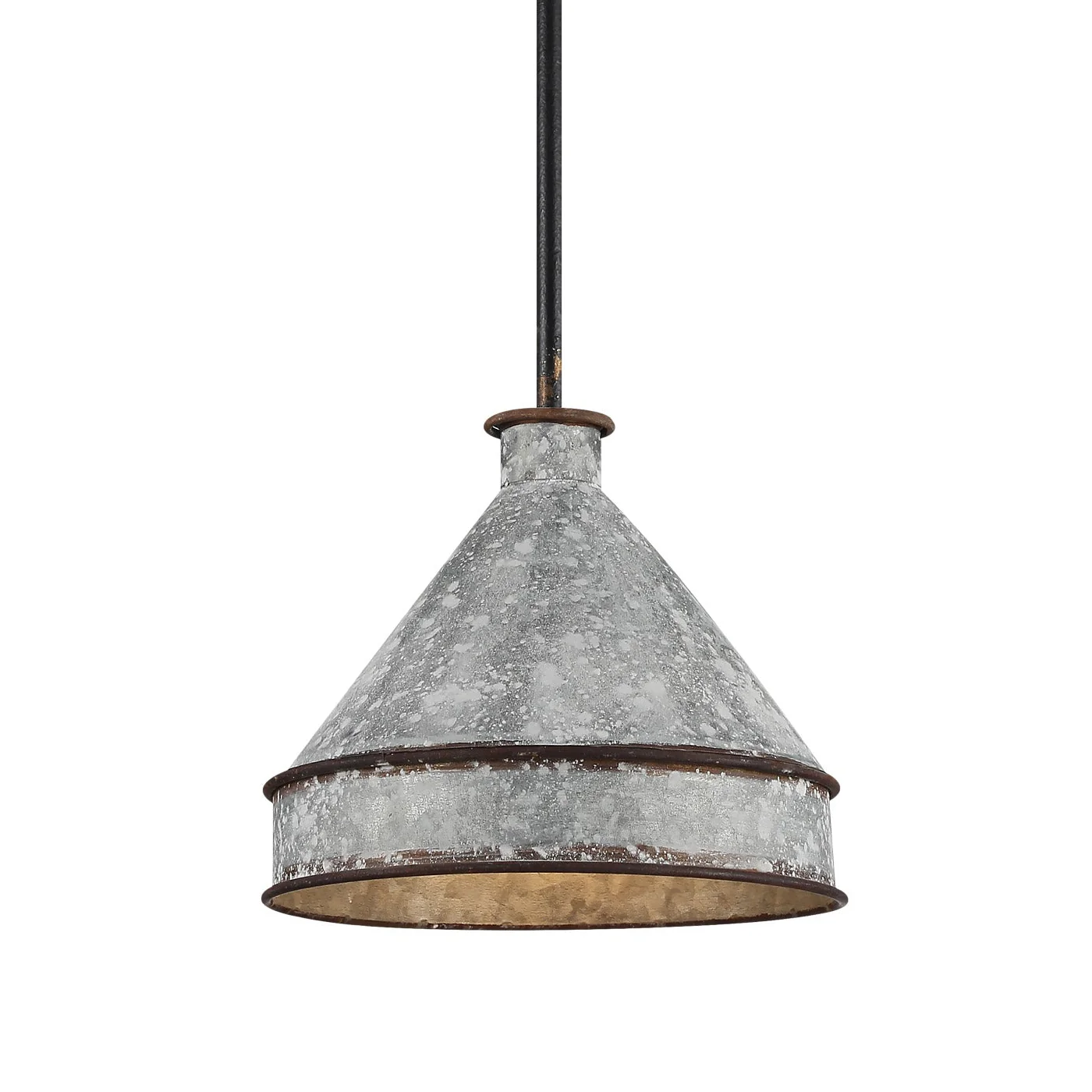 Jasper 1-light Pendant in Antique Black Iron