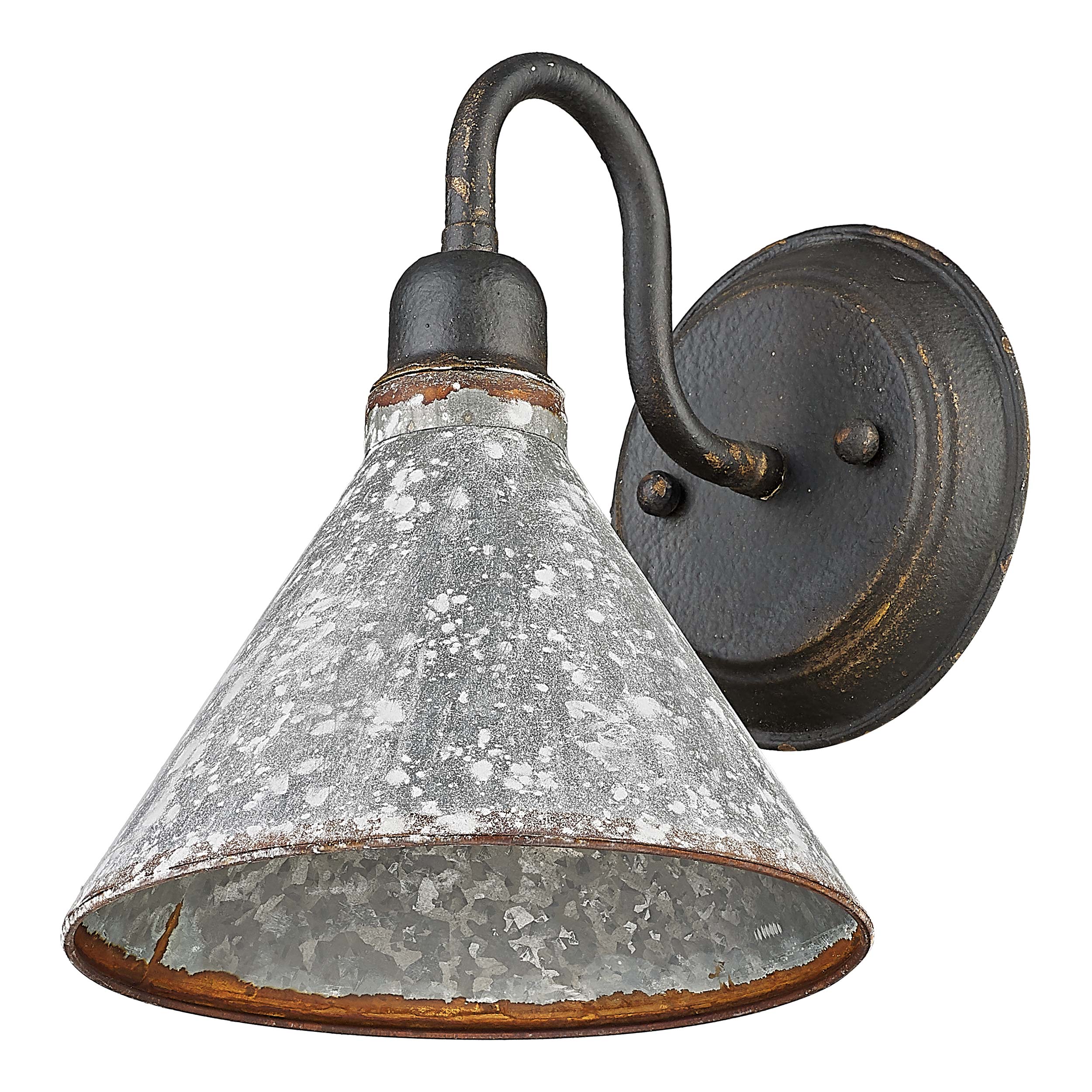 Jasper 1-light Wall Sconce in Antique Black Iron - Image 3