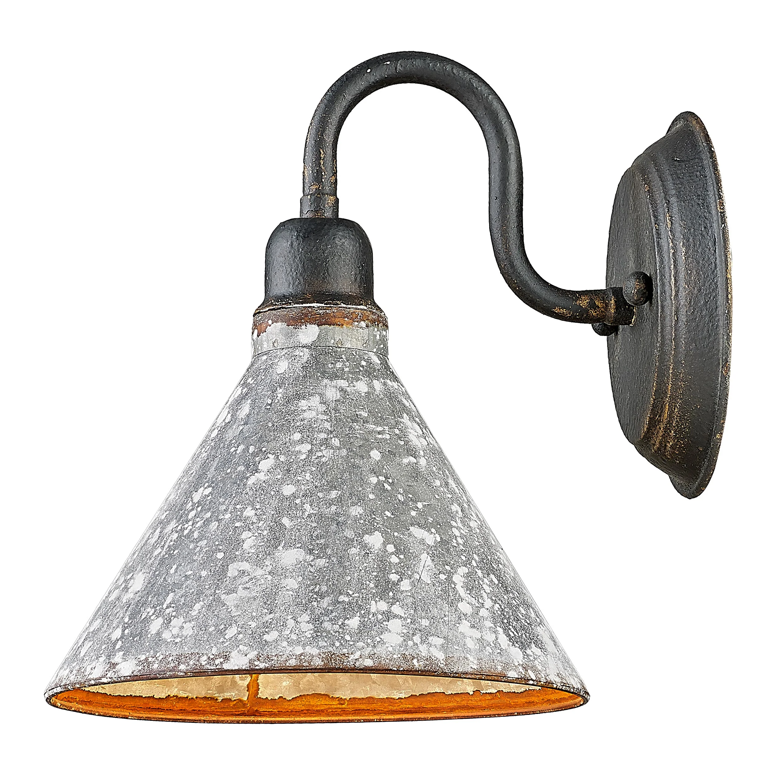 Jasper 1-light Wall Sconce in Antique Black Iron - Image 4