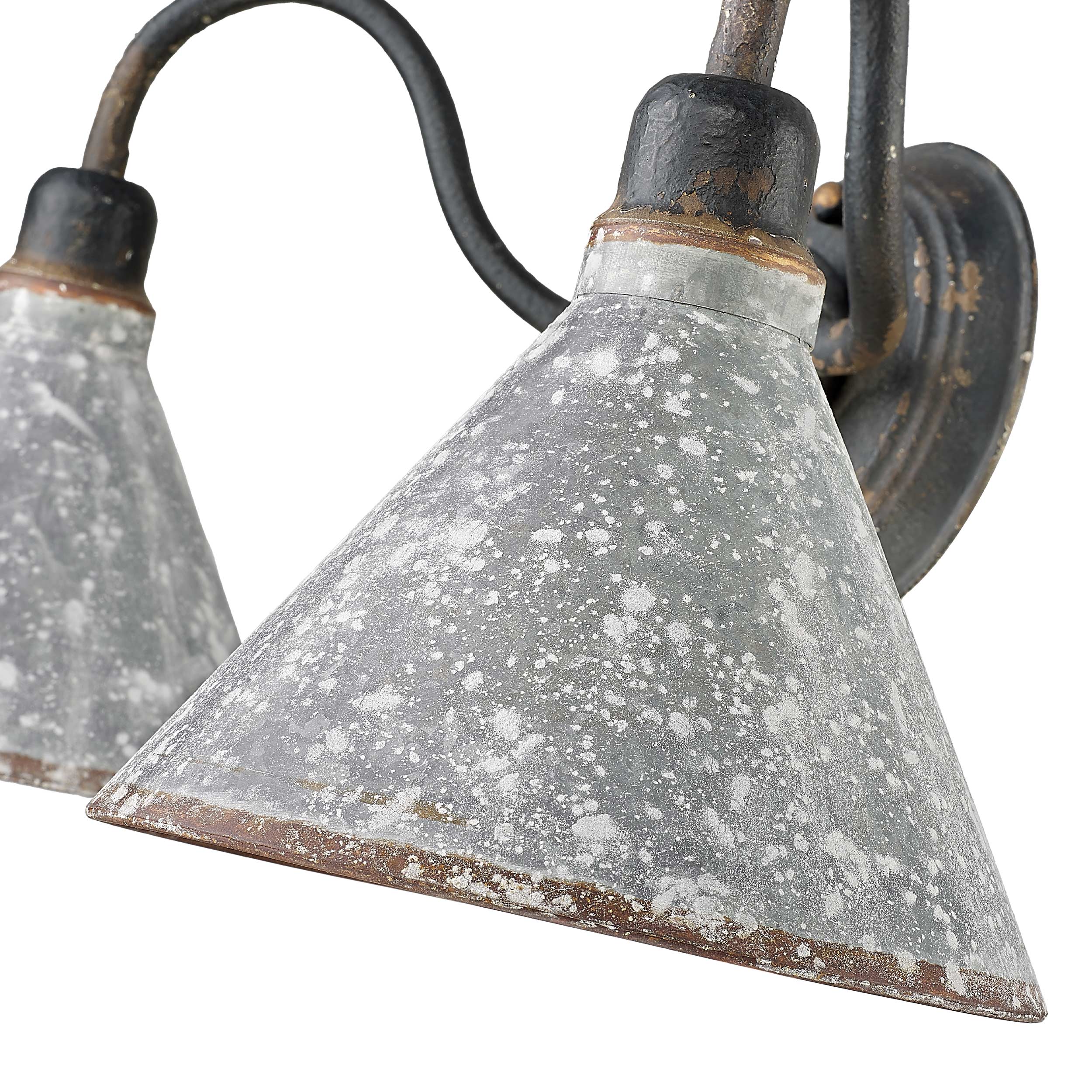 Jasper 2-light Vanity in Antique Black Iron - Image 5