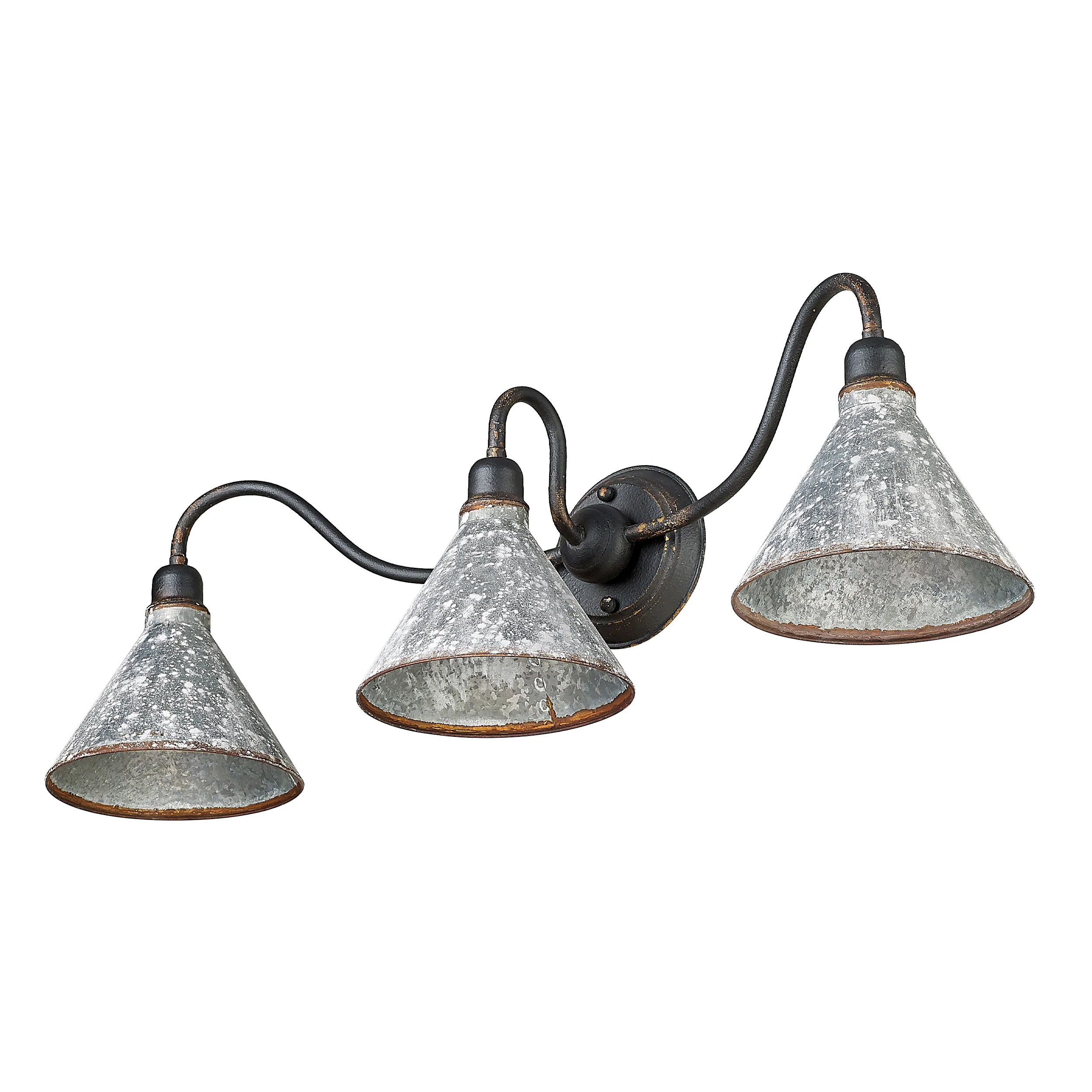 Jasper 3-light Vanity in Antique Black Iron - Image 3
