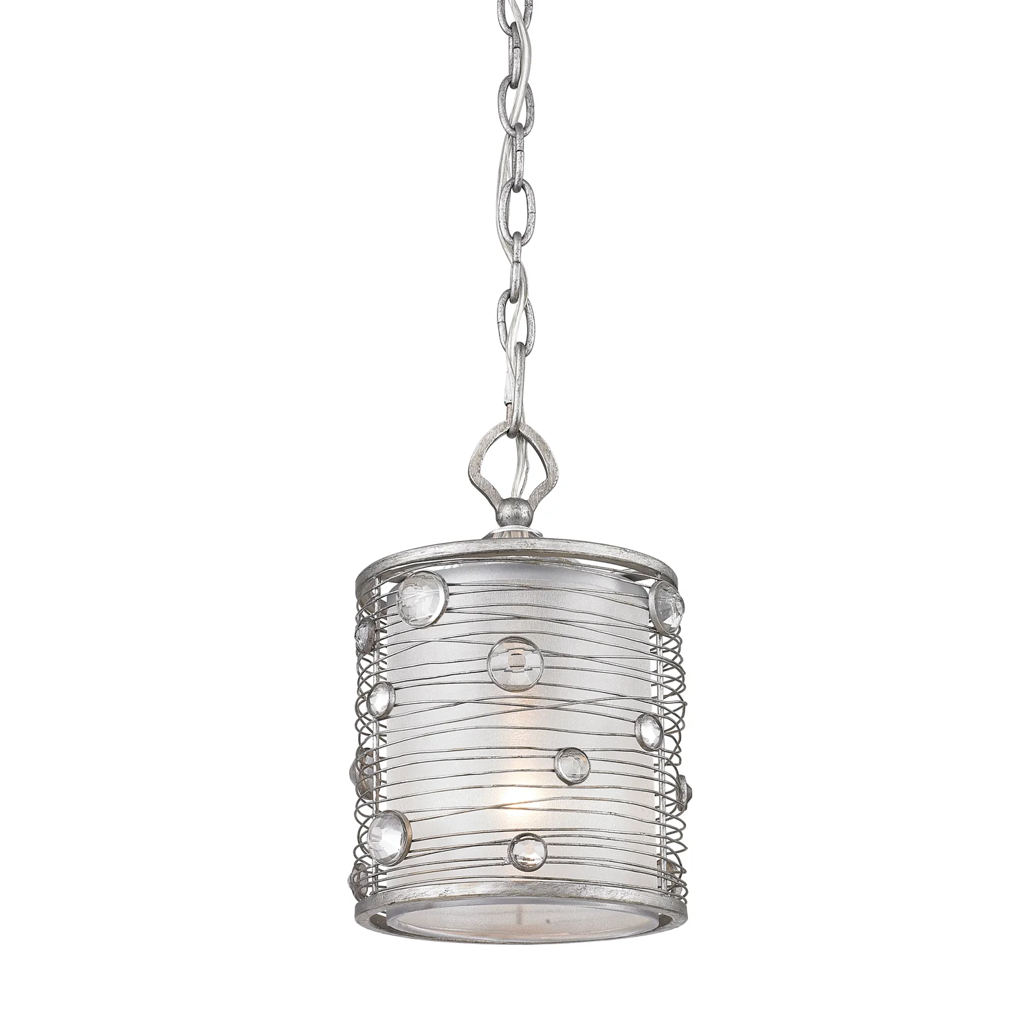 Joia 1-light Pendant in Peruvian Silver - Image 2