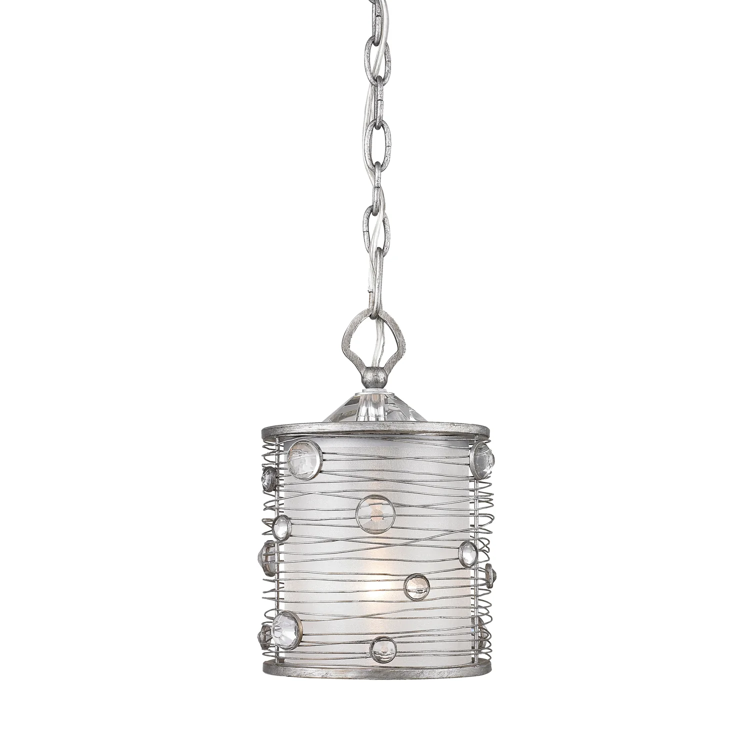 Joia 1-light Pendant in Peruvian Silver - Image 3