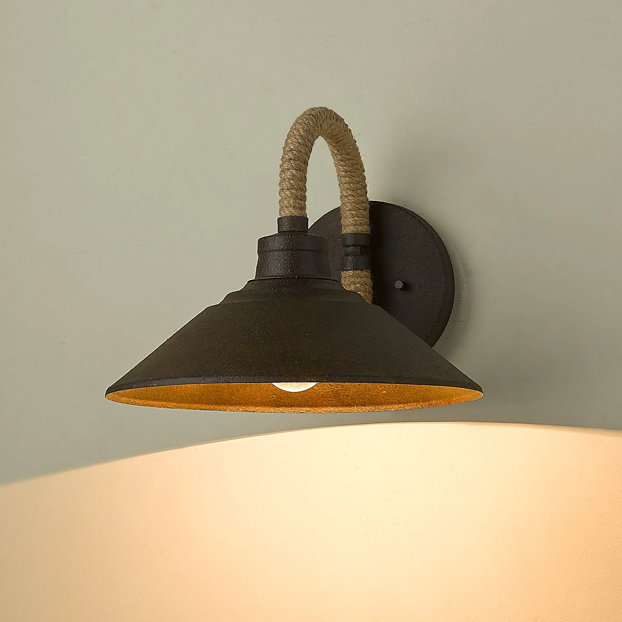 Journey 1-light Wall Sconce in Dark Rust - Image 4