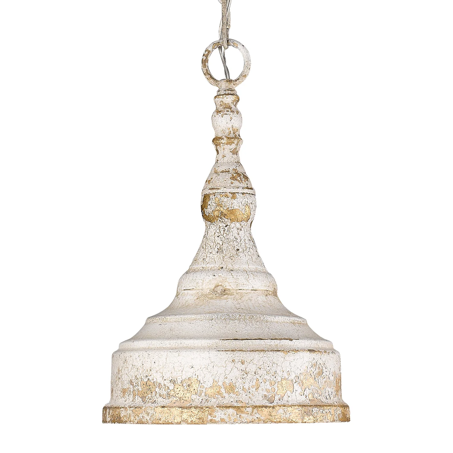 Keating 1-light Pendant in Antique Ivory and Antique Ivory shade