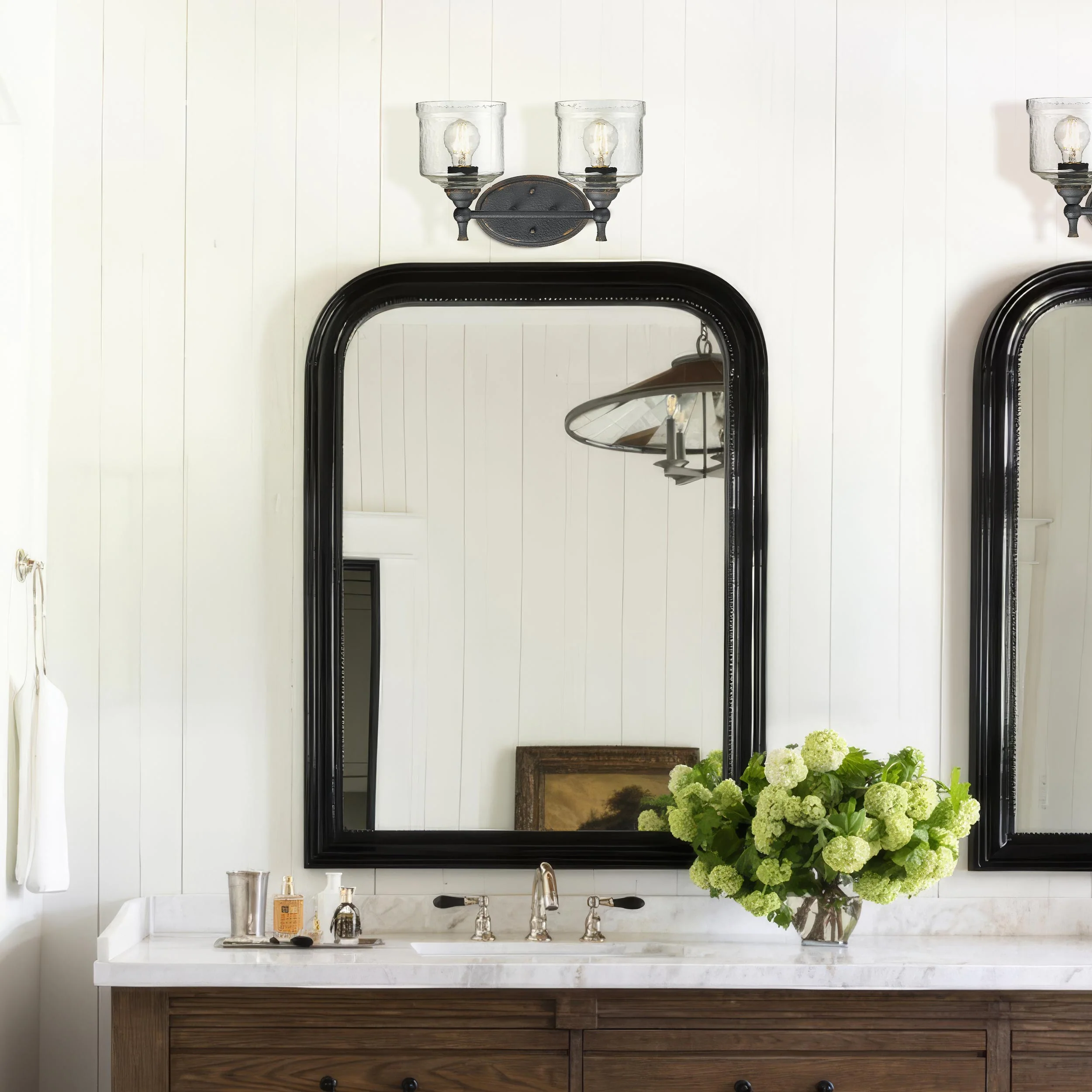 Keating 2-light Vanity in Antique Black Iron - Image 3