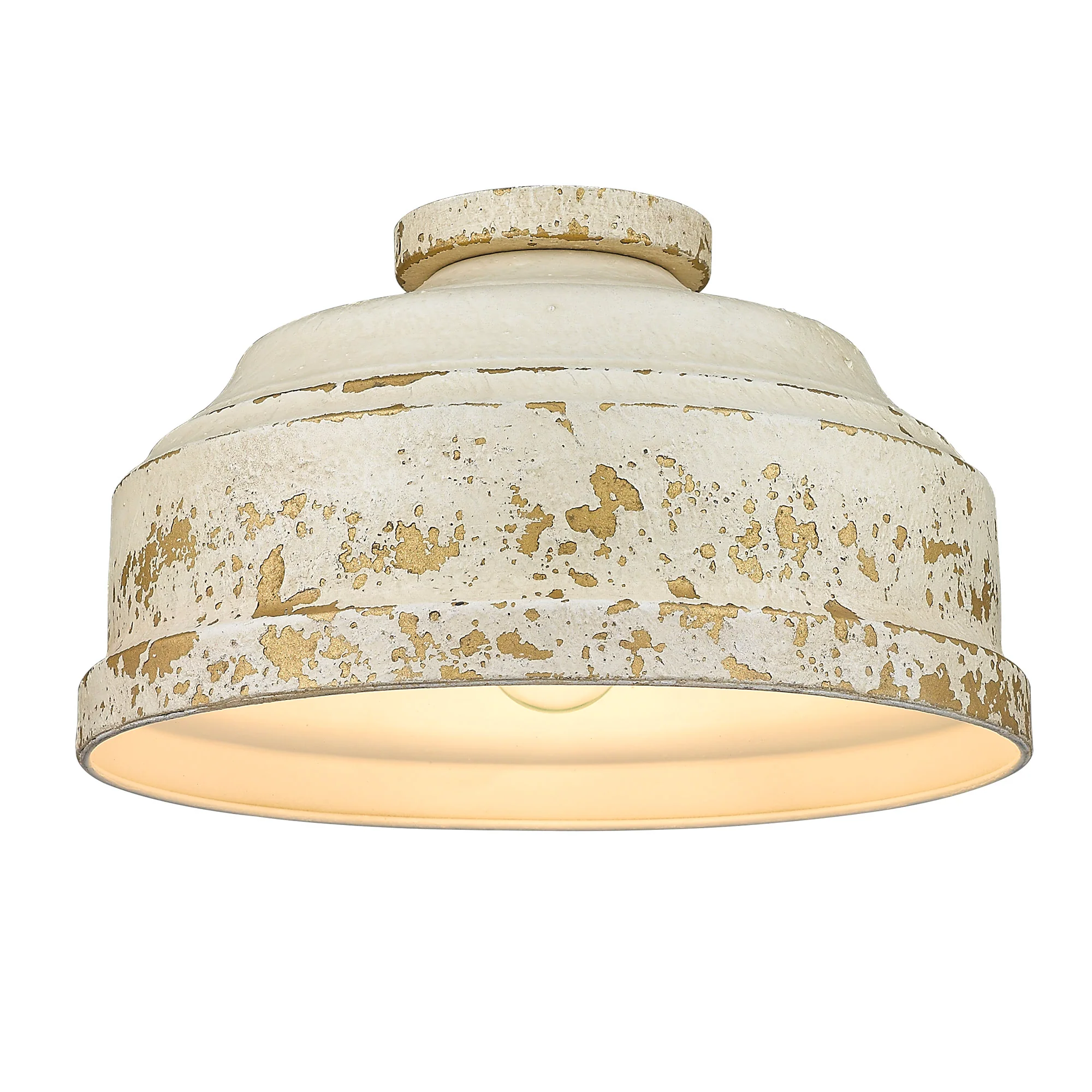 Keating 3-light Flush Mount in Antique Ivory