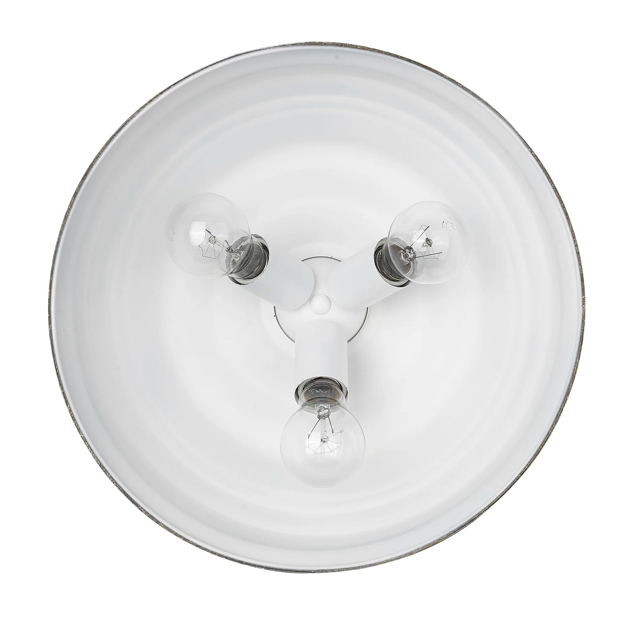 Keating 3-light Semi-Flush Mount in Antique Ivory - Image 3