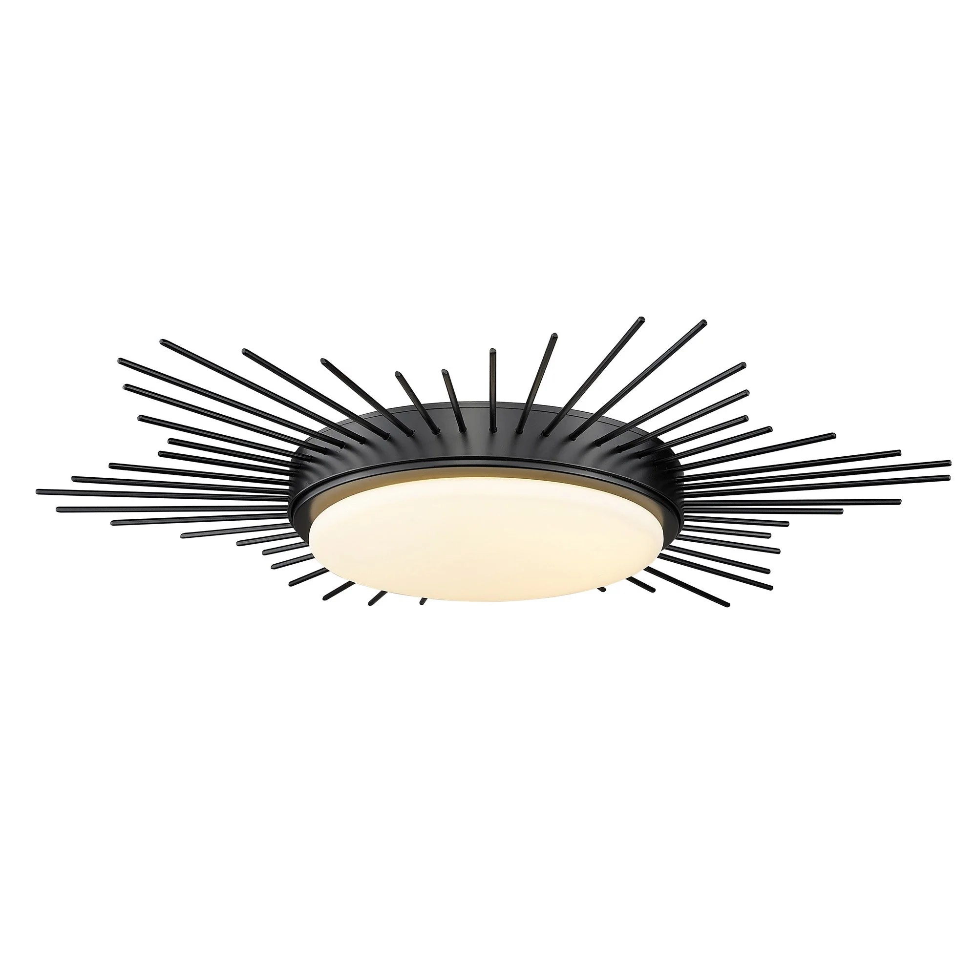 Kieran Integrated LED 18in Flush Mount in Matte Black - Image 3
