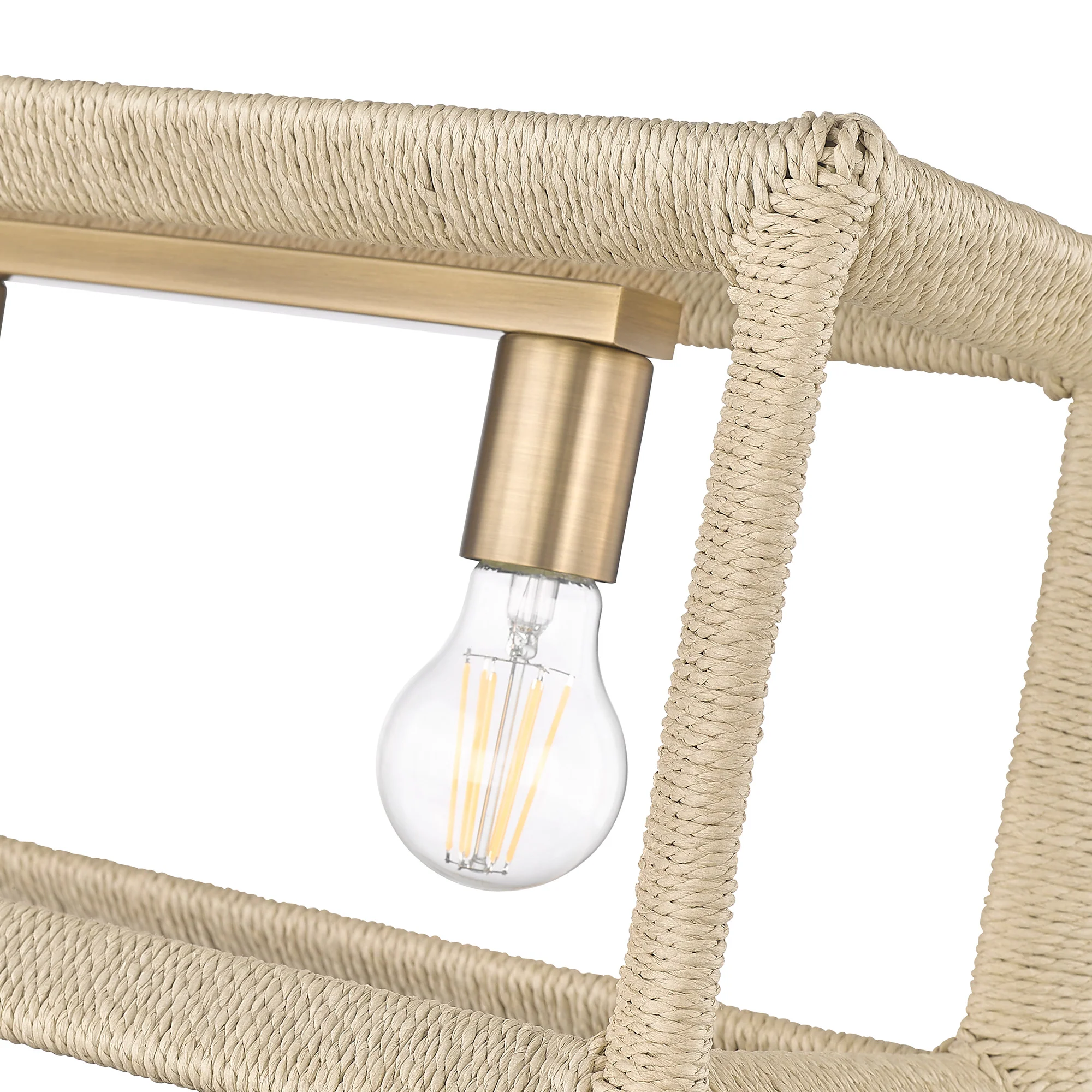 Kimber 5-light Island Light in Modern Brass - Image 4