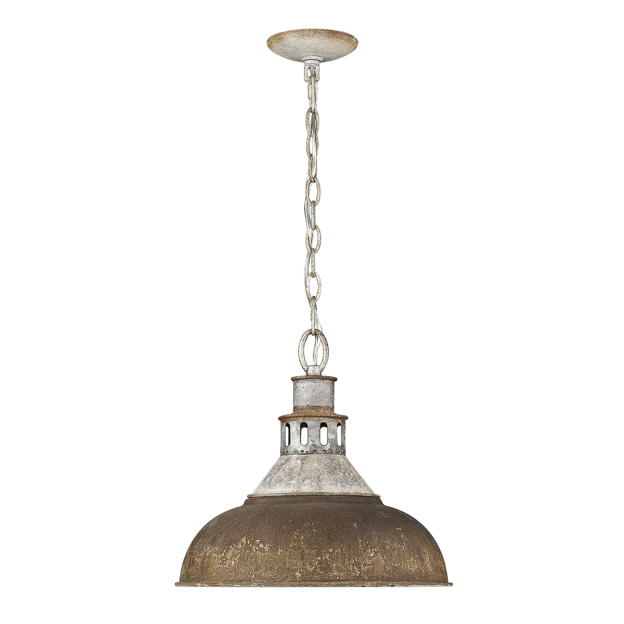 Kinsley 1-light Pendant in Antique Rust shade - Image 2