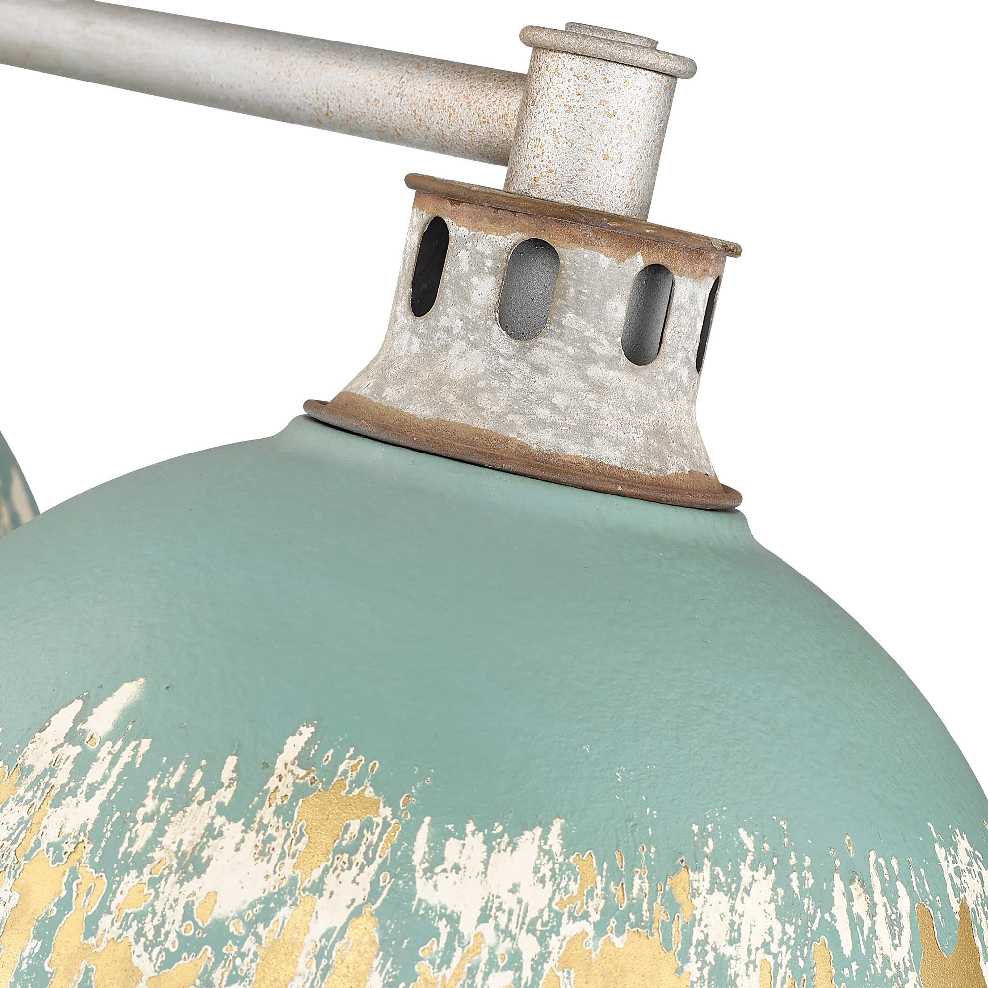 Kinsley 3-light Island Light in Antique Teal shade - Image 3