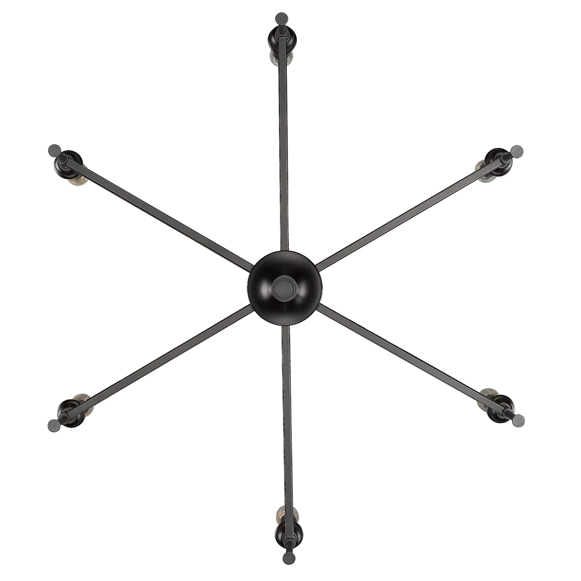 Landon 6-light Chandelier in Matte Black - Image 3