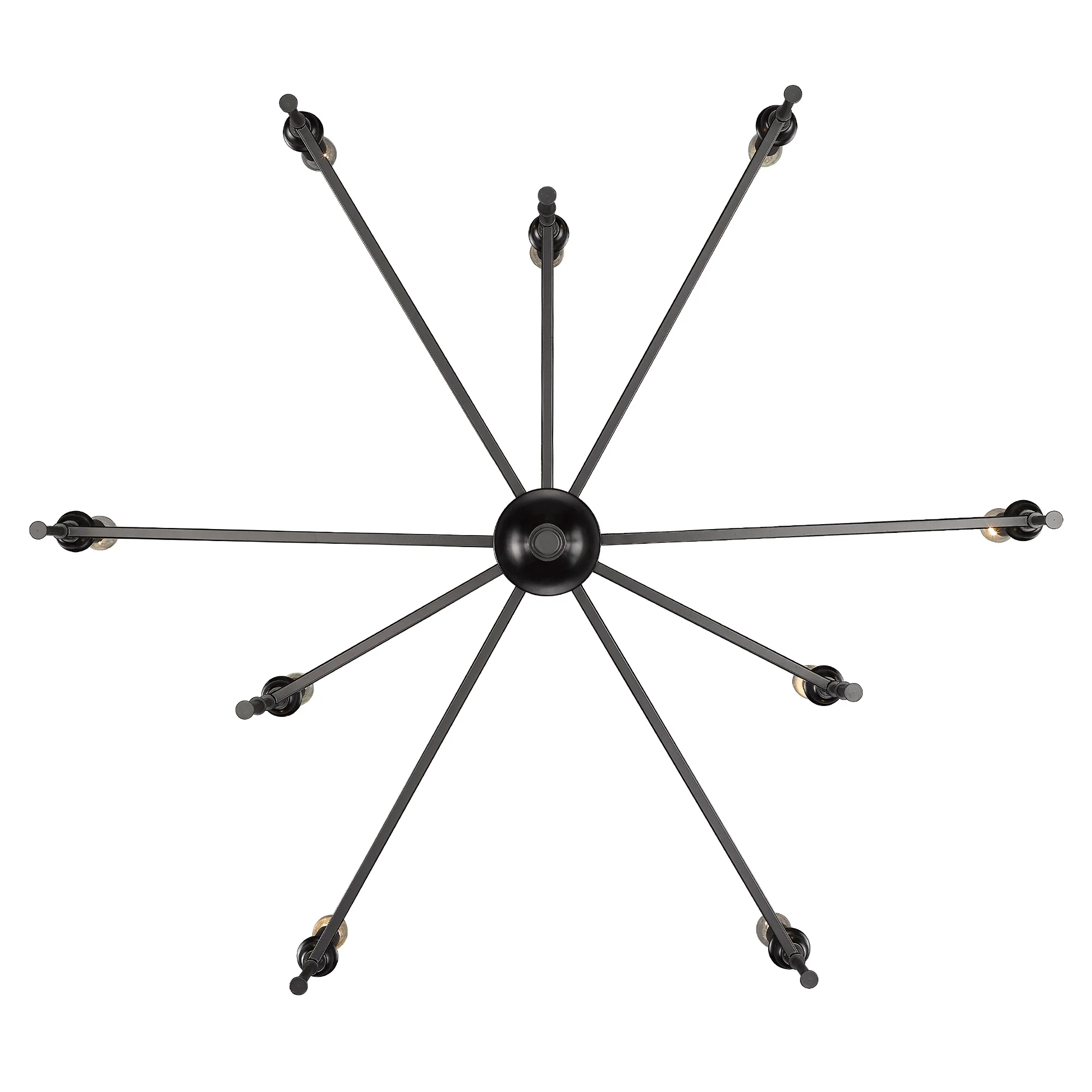 Landon 9-light Chandelier in Matte Black - Image 4