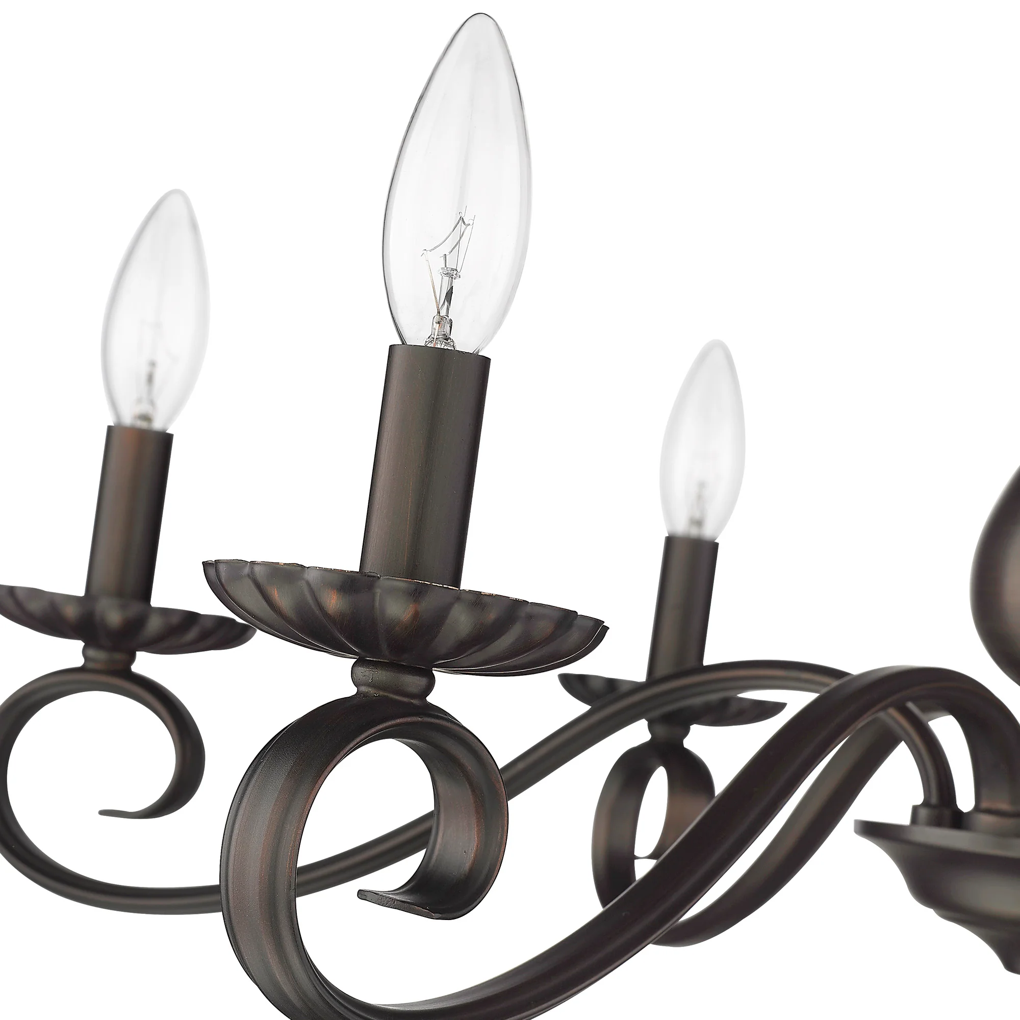 Larrick 6-light Semi-Flush Mount in Rubbed Bronze - Image 4