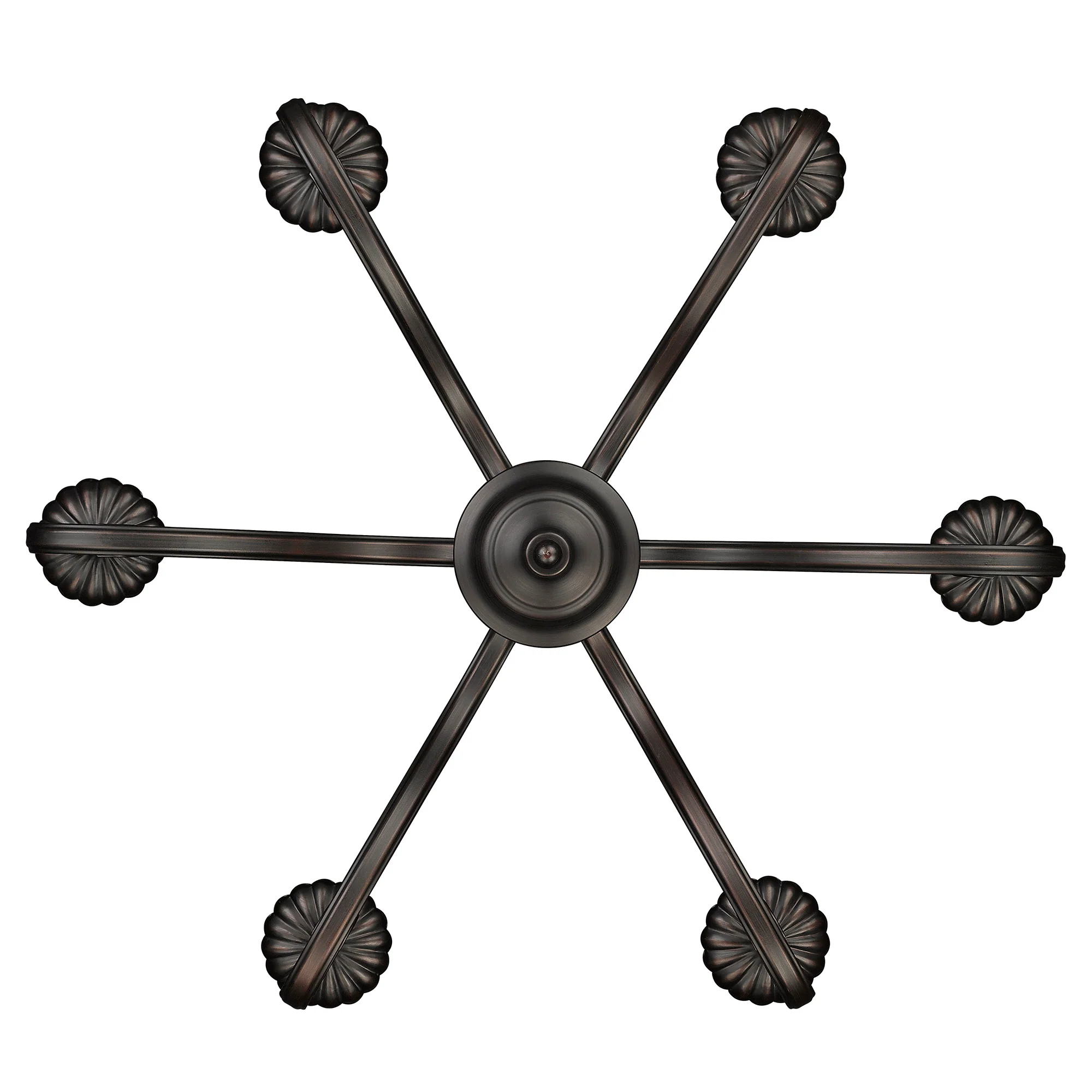 Larrick 6-light Semi-Flush Mount in Rubbed Bronze - Image 5