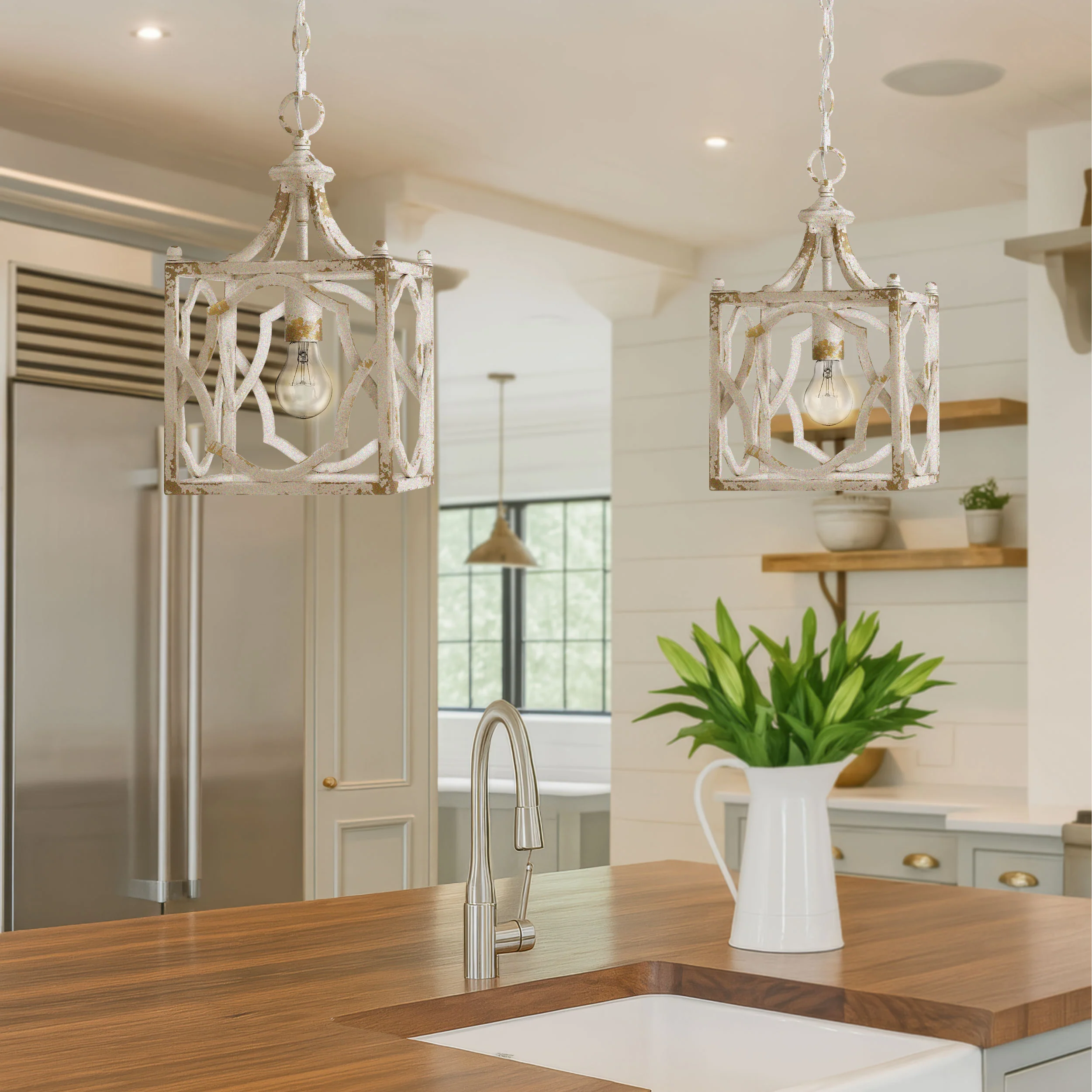 Laurent 1-Light Pendant in Antique Ivory - Image 7
