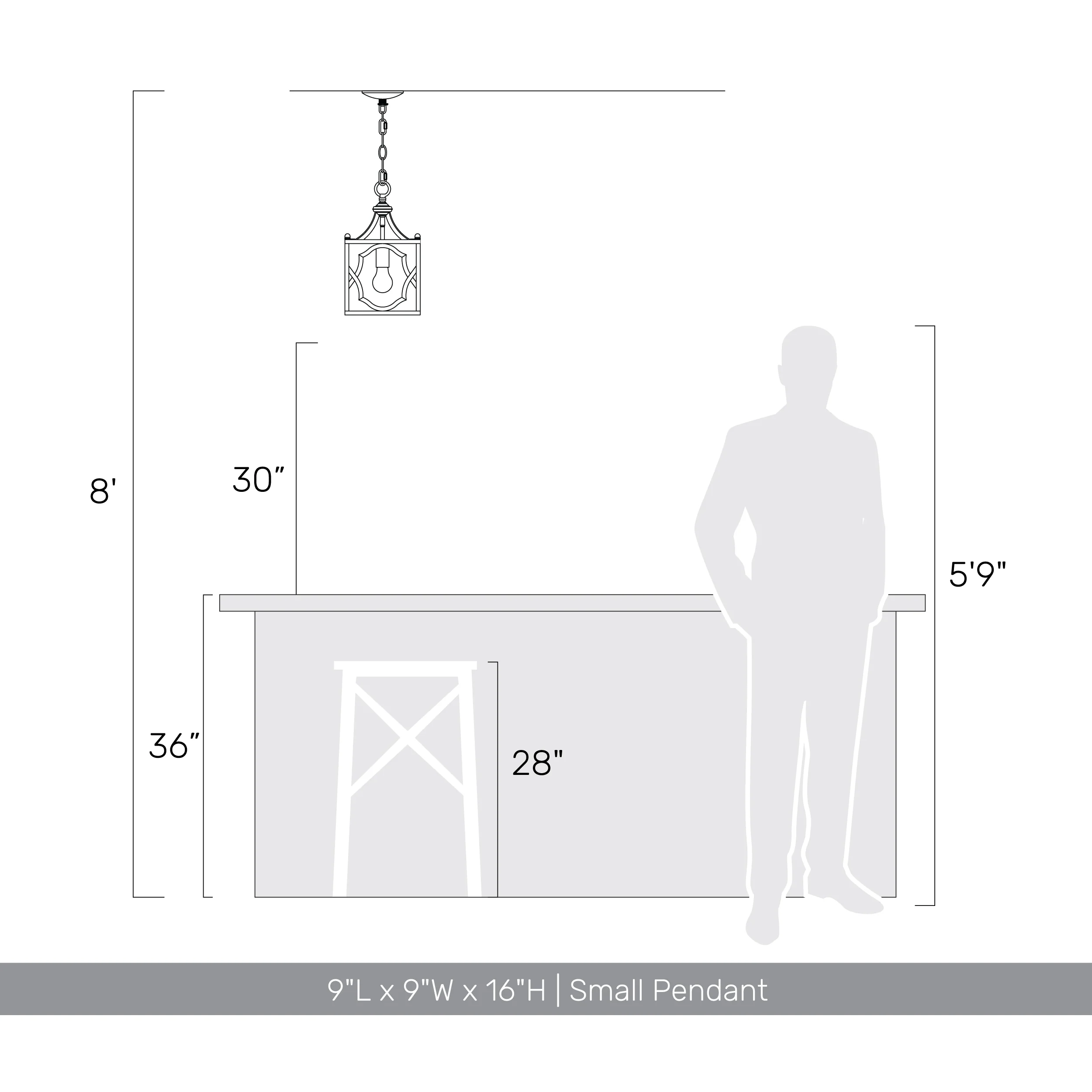 Laurent 1-Light Pendant in Antique Ivory - Image 8