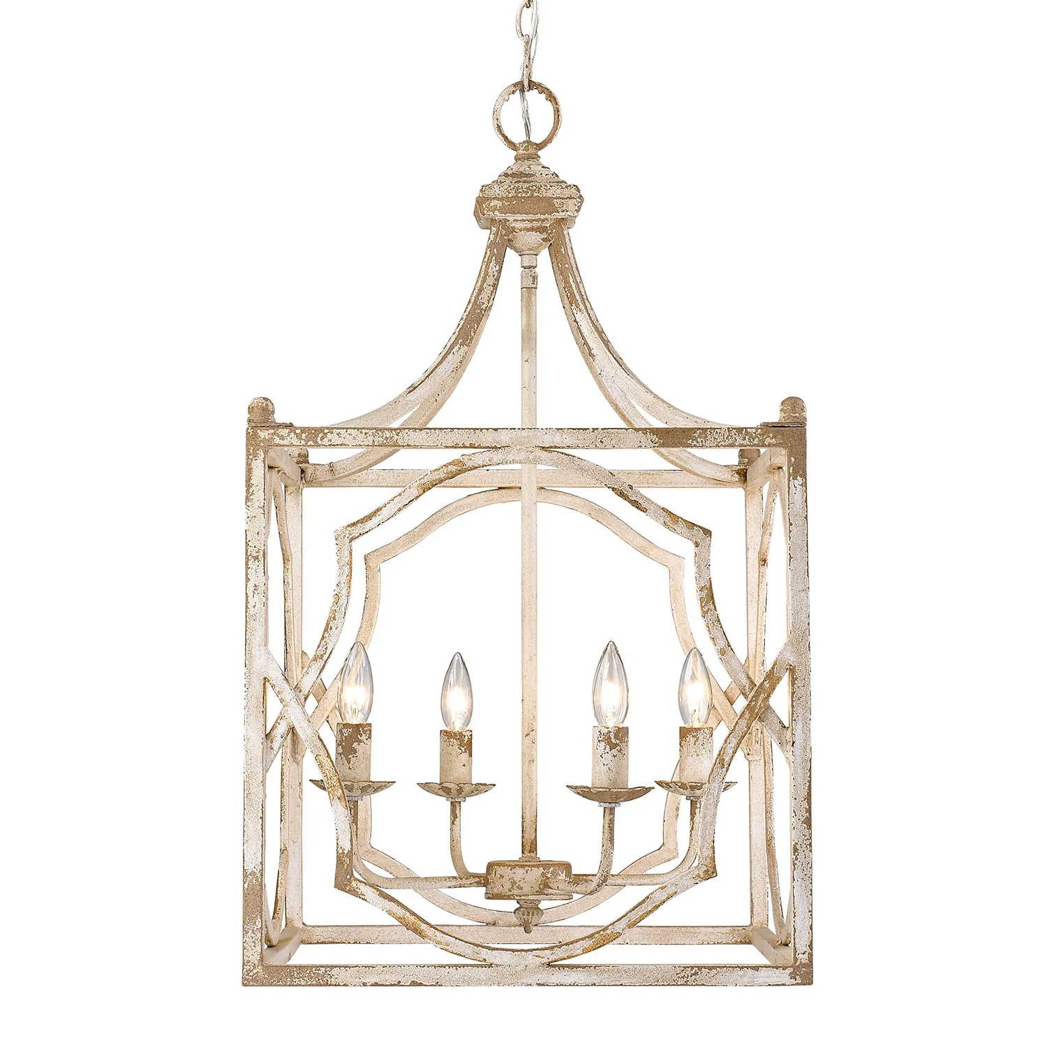 Laurent 4-light Pendant in Antique Ivory - Image 3