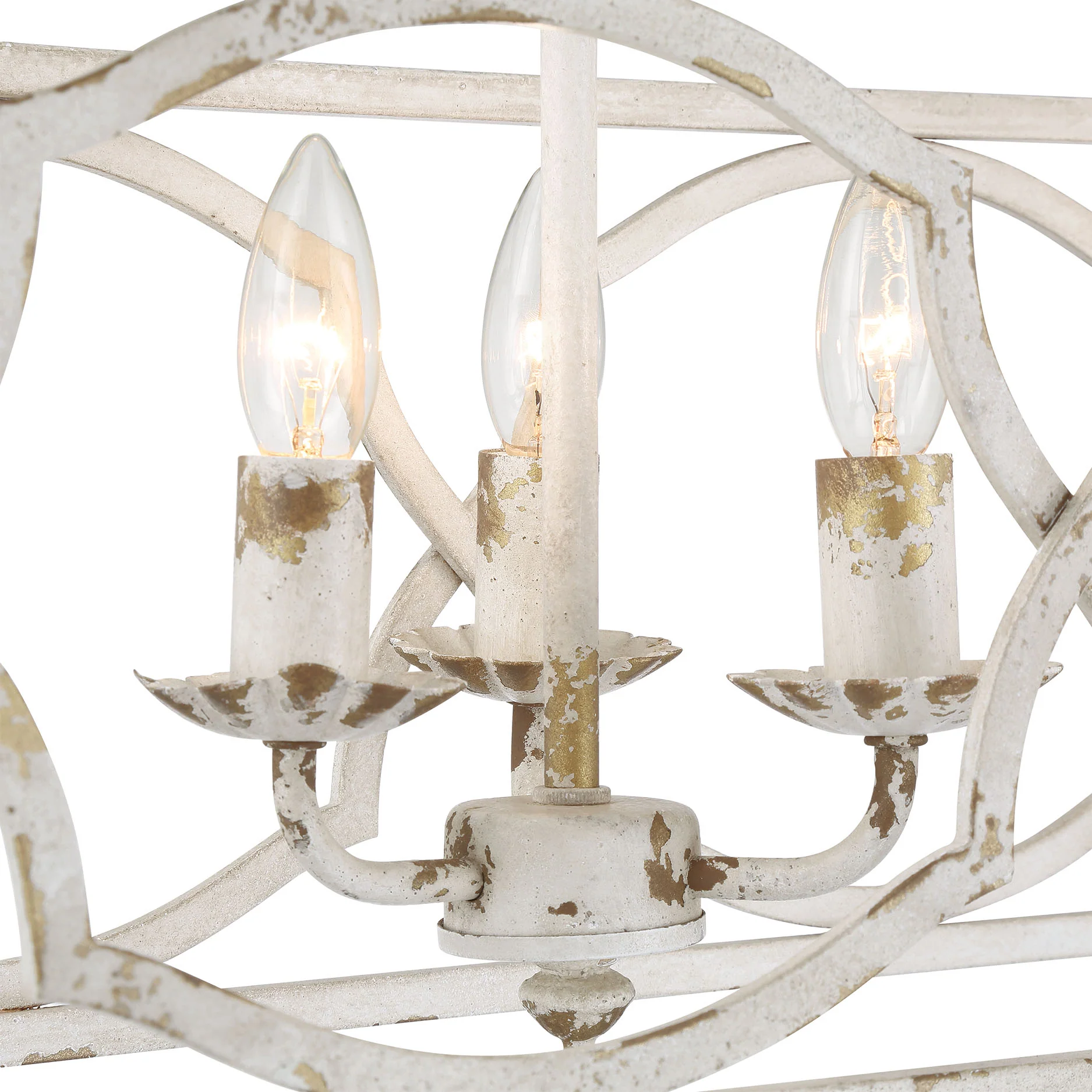 Laurent 6-light Island Light in Antique Ivory - Image 8