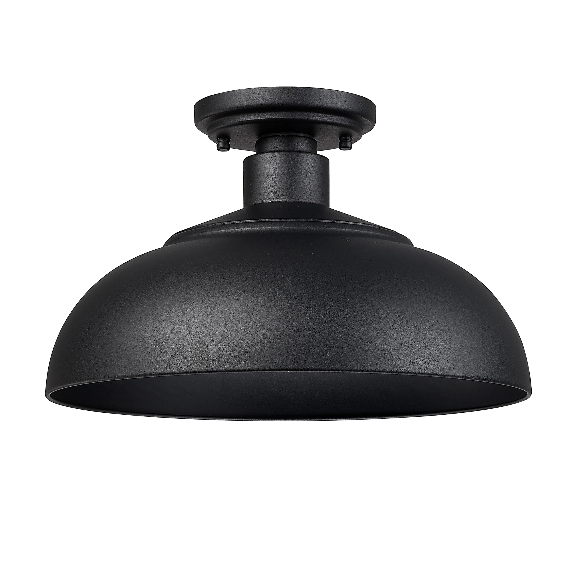 Levitt 1-light Outdoor Ceiling in Natural Black and Natural Black shade - Image 3