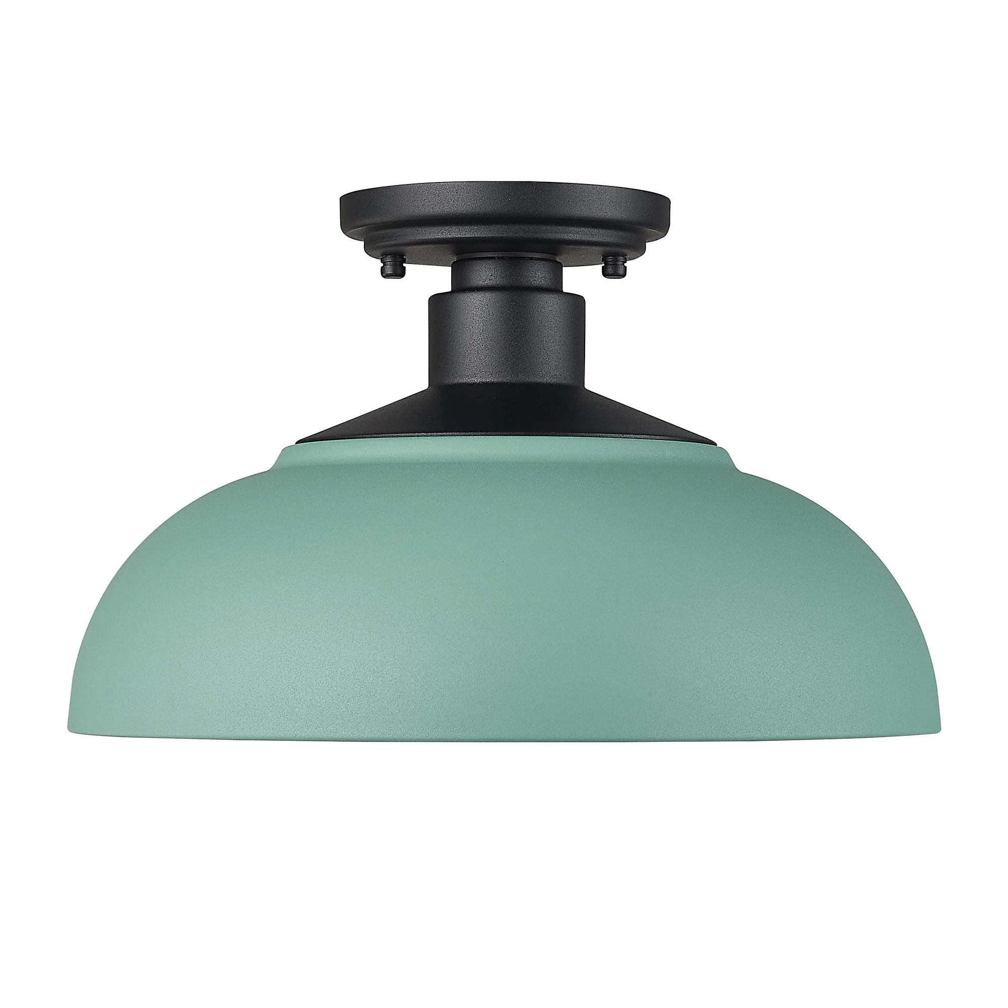 Levitt 1-light Outdoor Ceiling in Natural Black and Natural Teal shade - Image 3