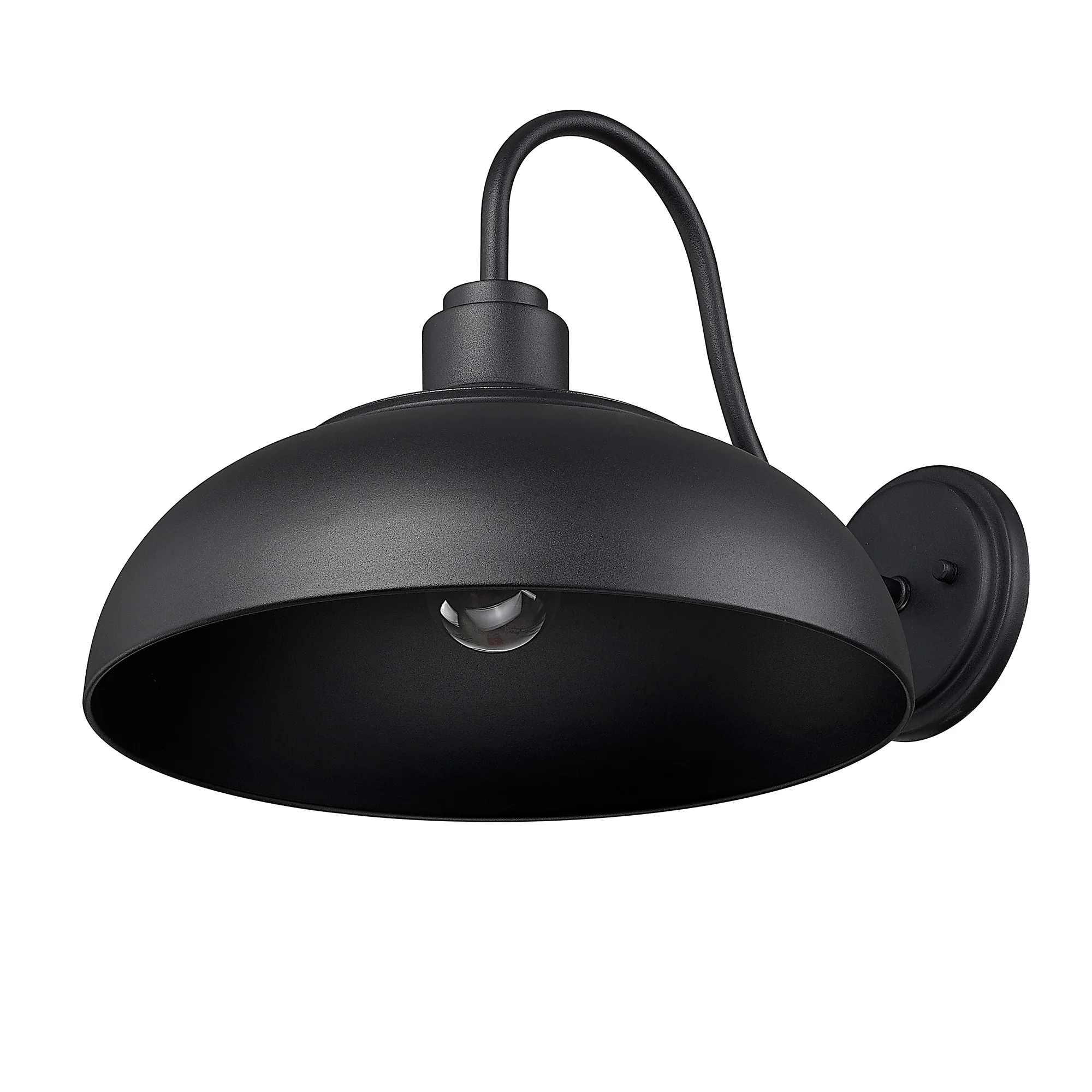 Levitt 1-light Outdoor Wall in Natural Black and Natural Black shade - Image 3