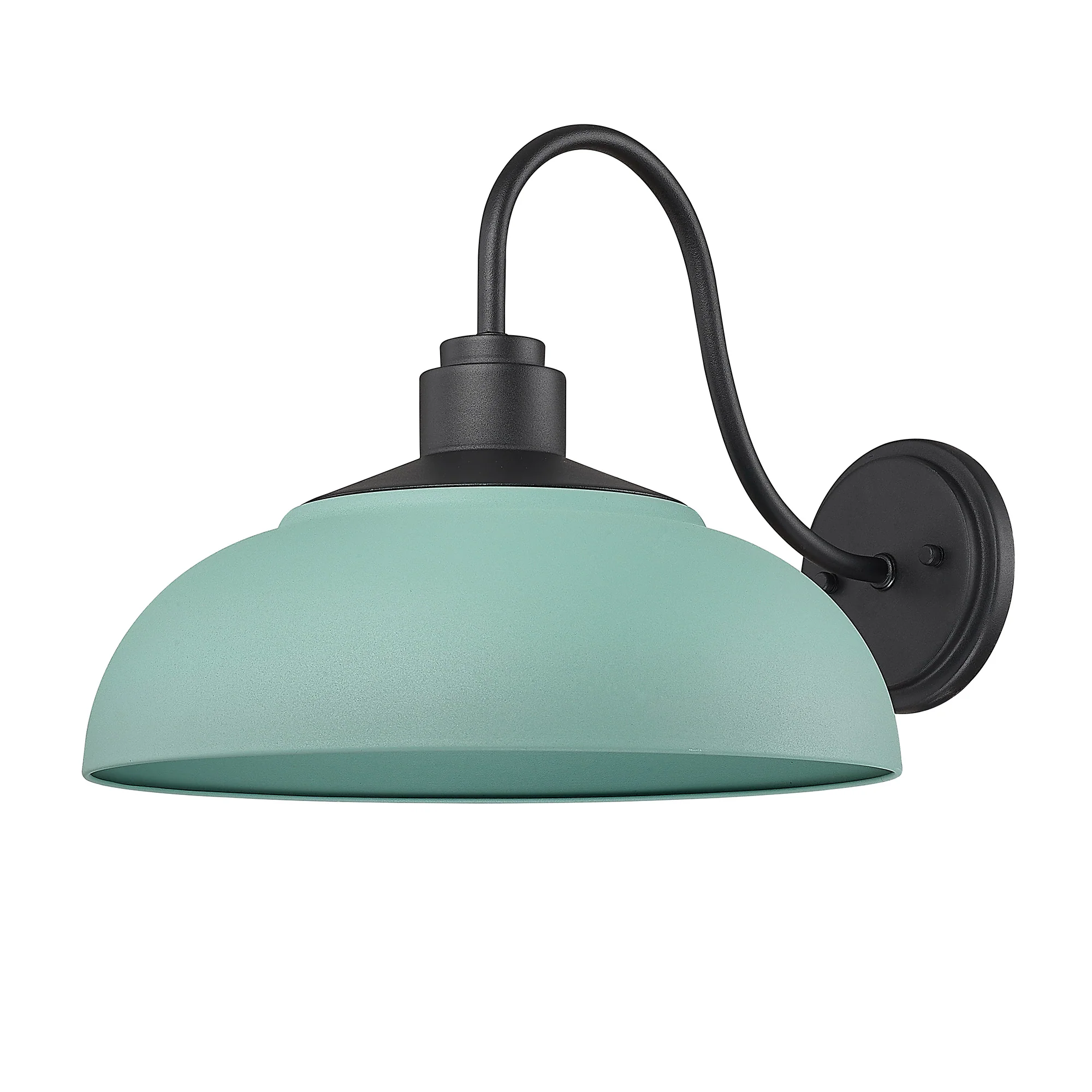Levitt 1-light Outdoor Wall in Natural Black and Natural Teal shade - Image 3