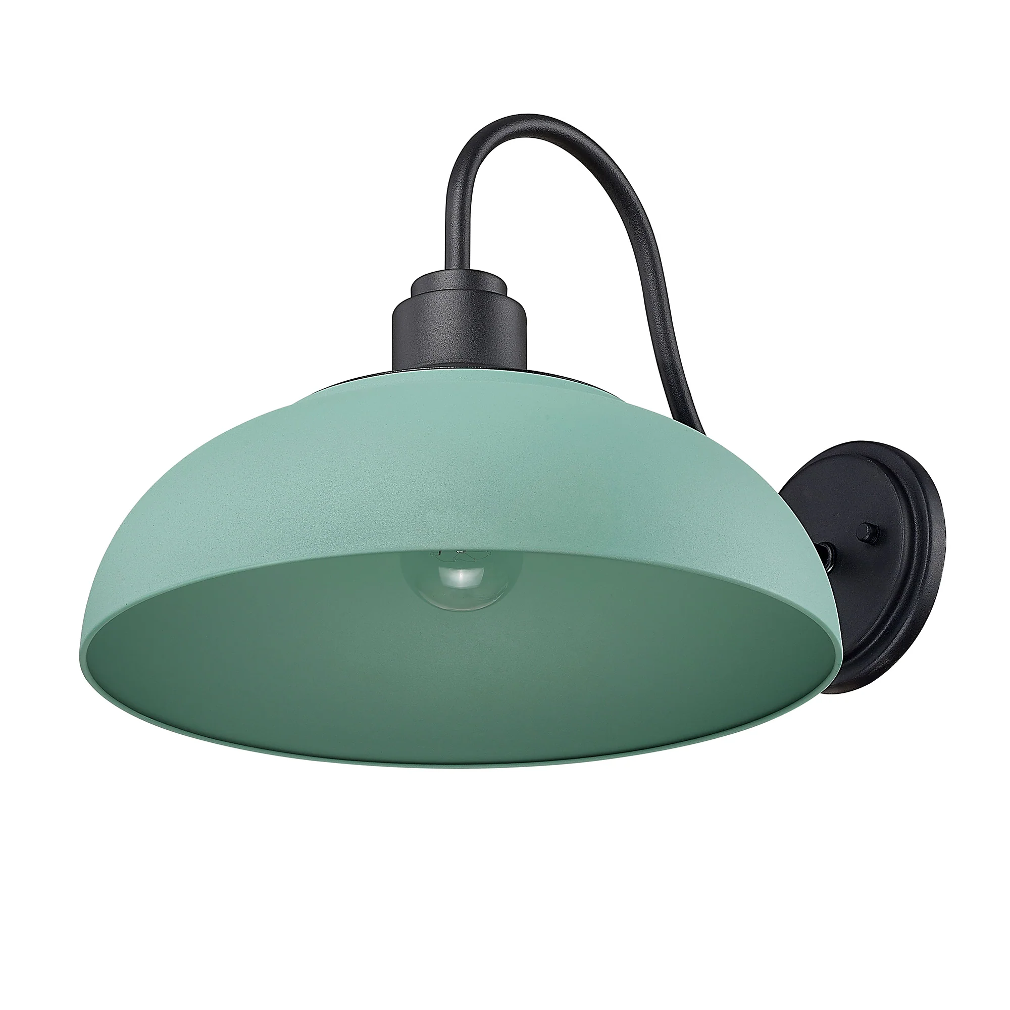Levitt 1-light Outdoor Wall in Natural Black and Natural Teal shade - Image 4