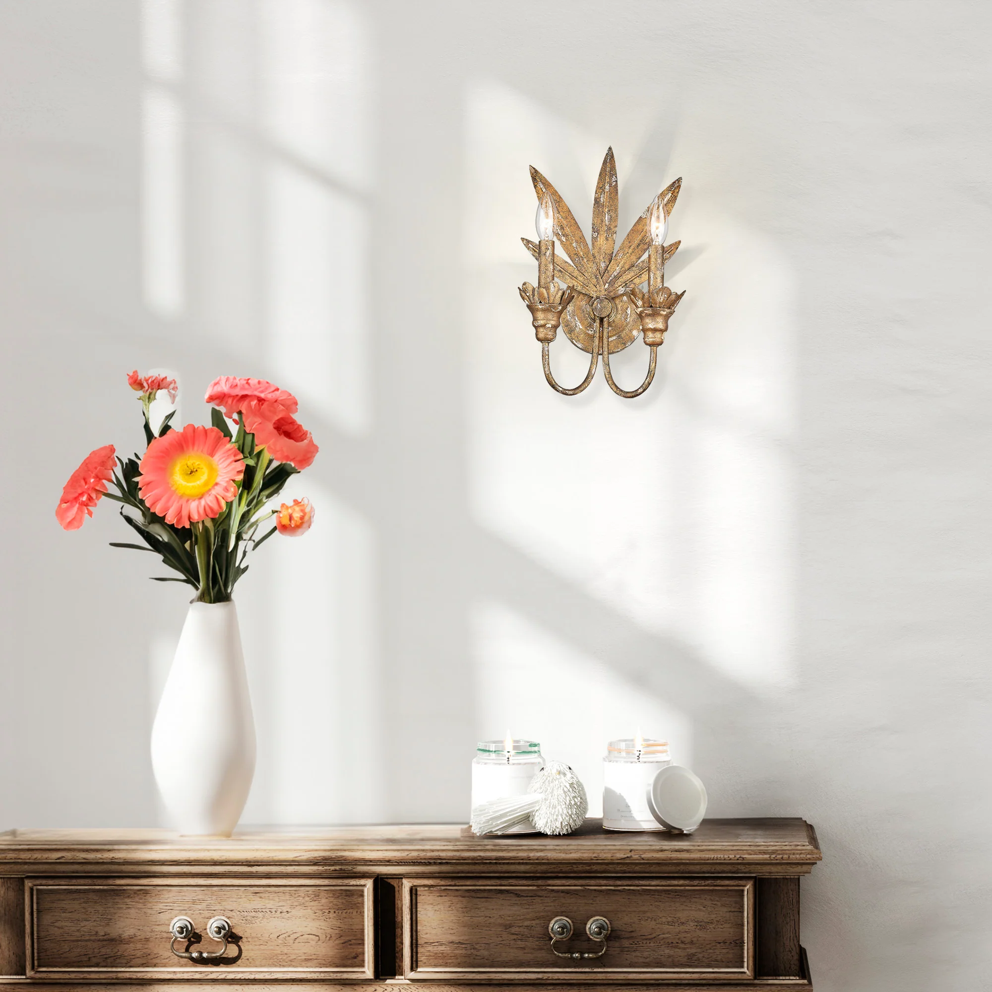 Lillianne 2-light Wall Sconce in Heirloom Gold - Image 2